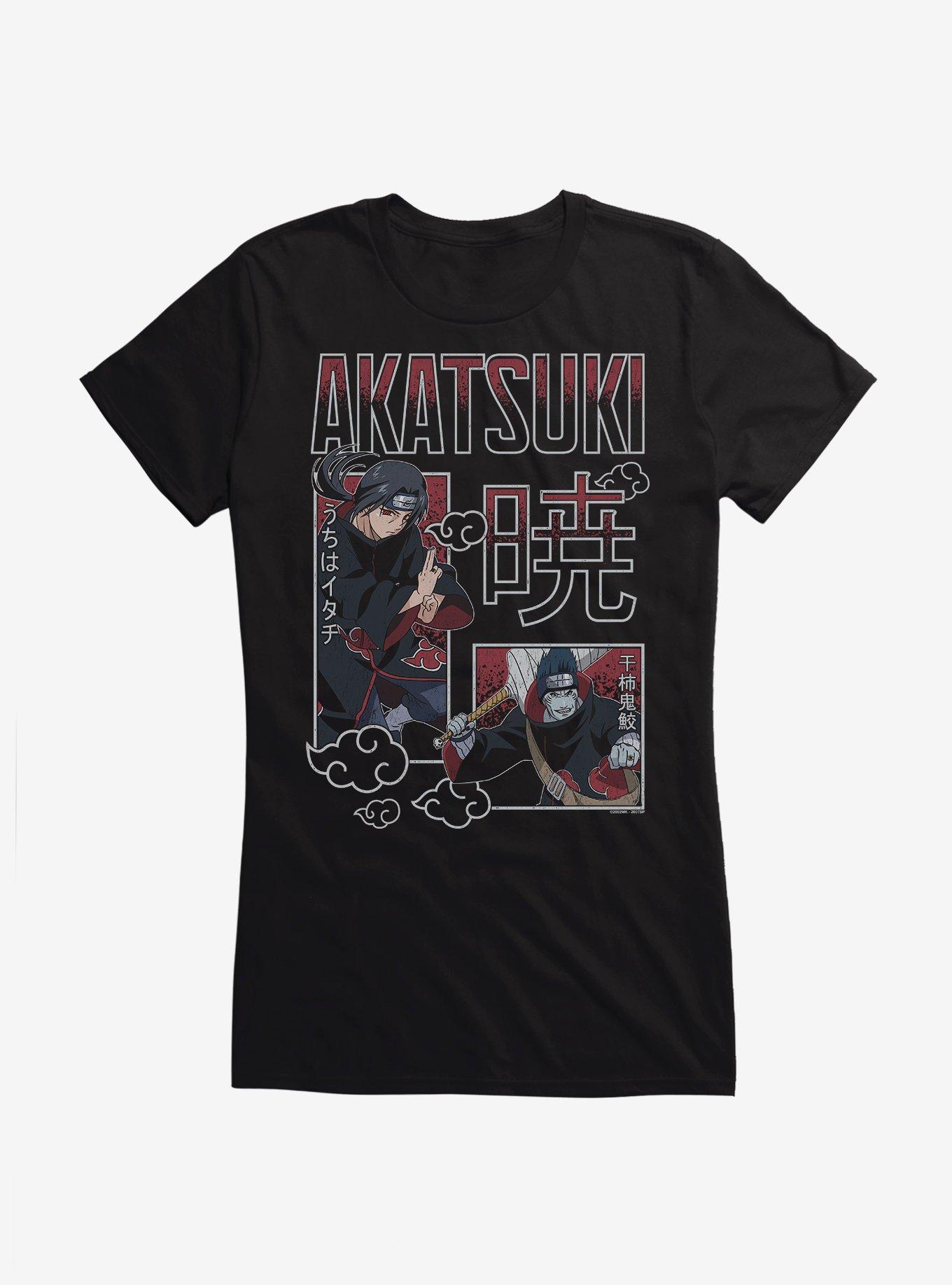 Naruto Shippuden Akatsuki Itachi Uchiha and Kisame Hoshigaki Girls T-Shirt, , hi-res