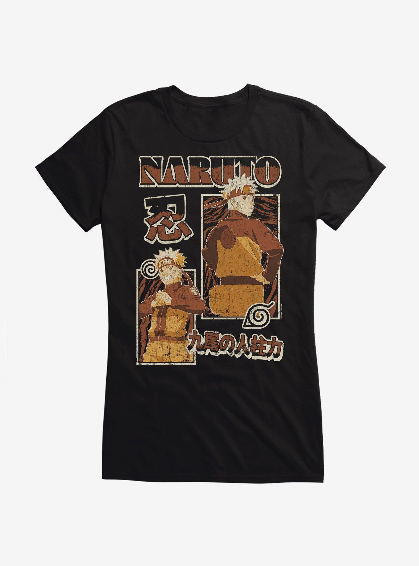 Naruto Shippuden Naruto Uzumaki Block Collage Girls T-Shirt, , hi-res