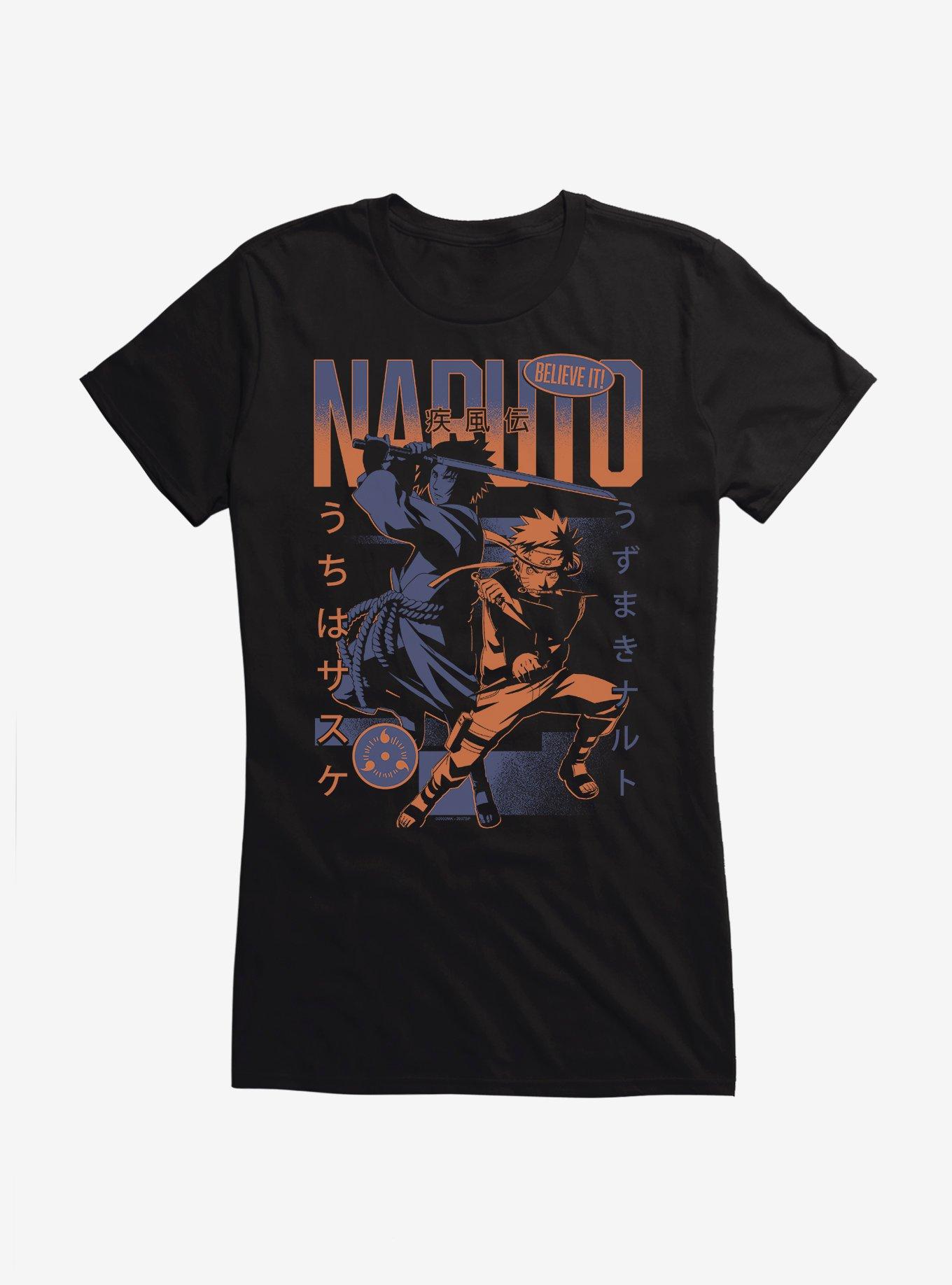 Naruto Shippuden Naruto Sasuke Dual Tone Girls T-Shirt, , hi-res