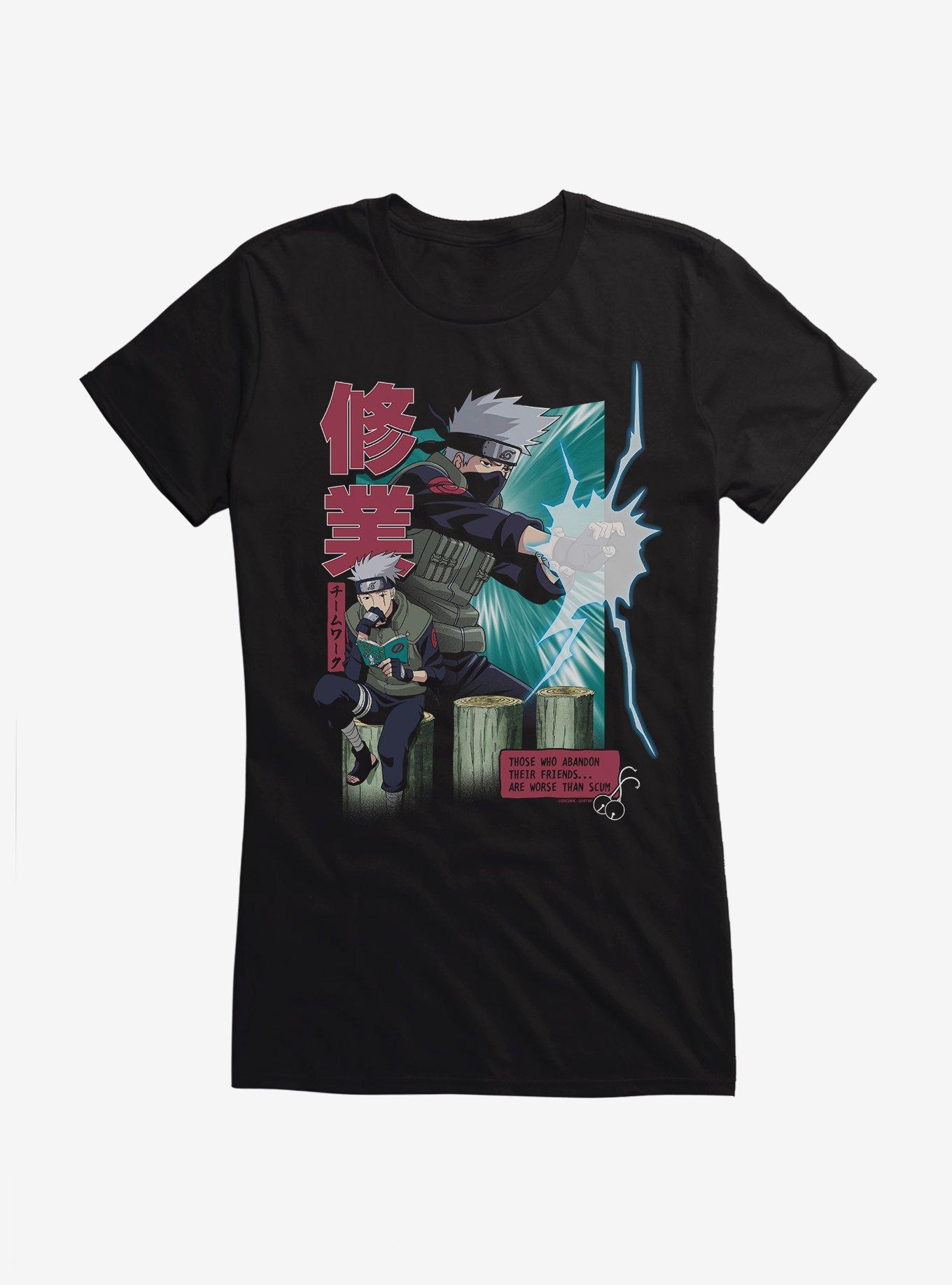 Naruto Shippuden Kakashi Teamwork Collage Girls T-Shirt, , hi-res