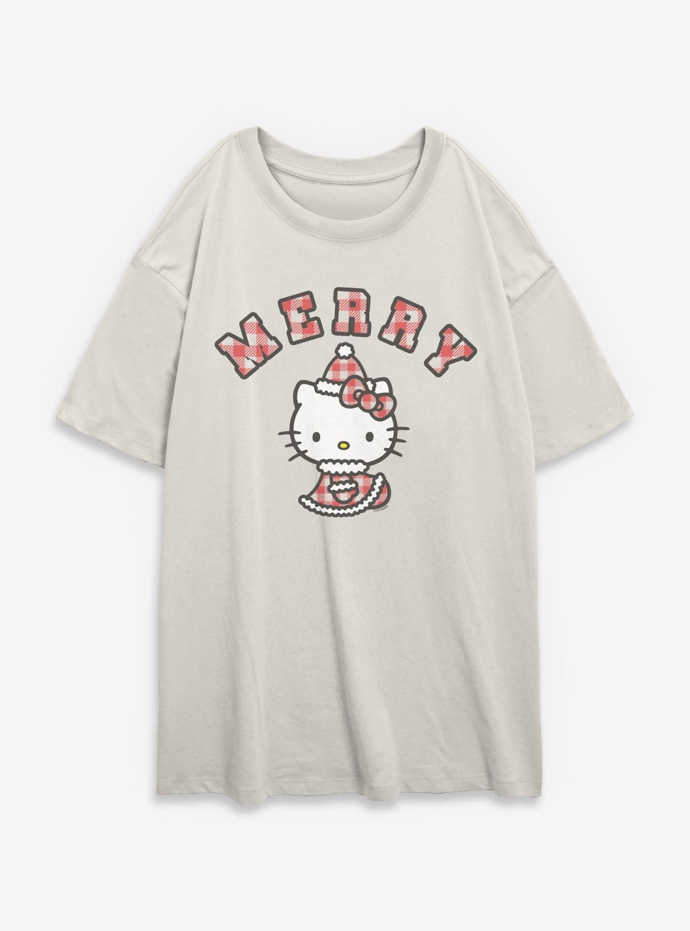 Sanrio Hello Kitty Santa Kitty Girls Oversized T-Shirt, , hi-res