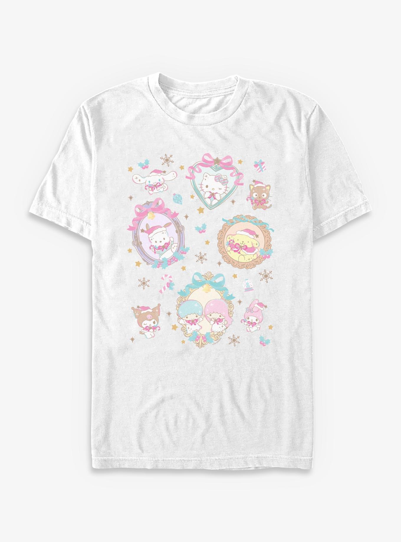 Sanrio Hello Kitty Christmas Frames Collage T-Shirt, , hi-res