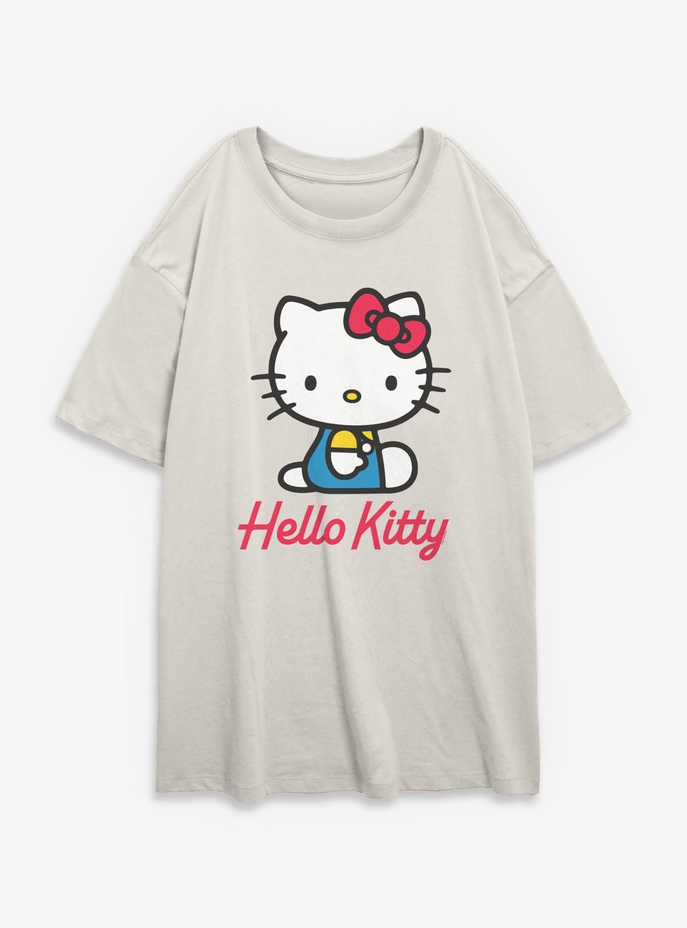 Sanrio Hello Kitty Sitting Pose Girls Oversized T-Shirt, , hi-res