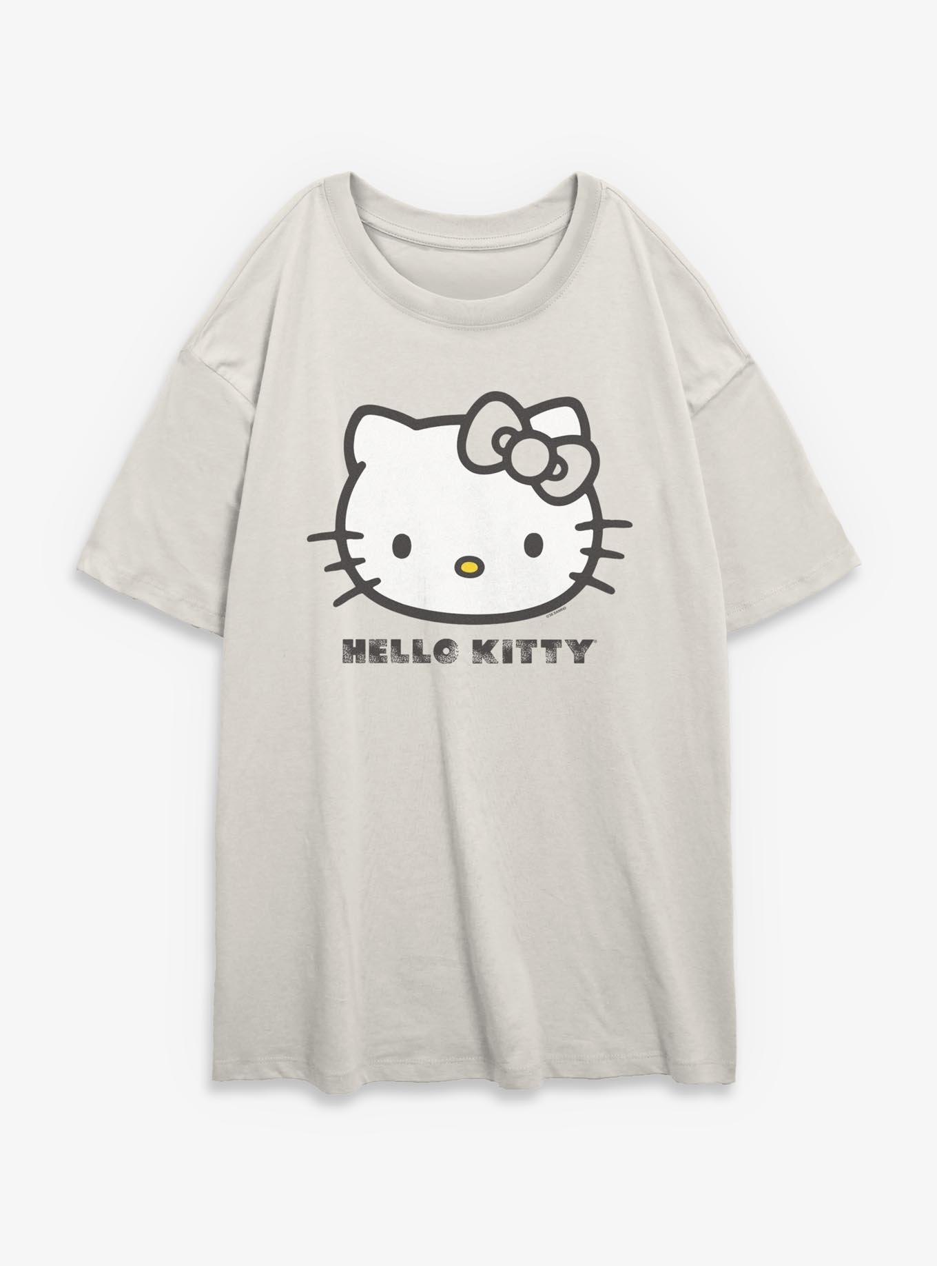 Sanrio Hello Kitty Big Face Girls Oversized T-Shirt, , hi-res