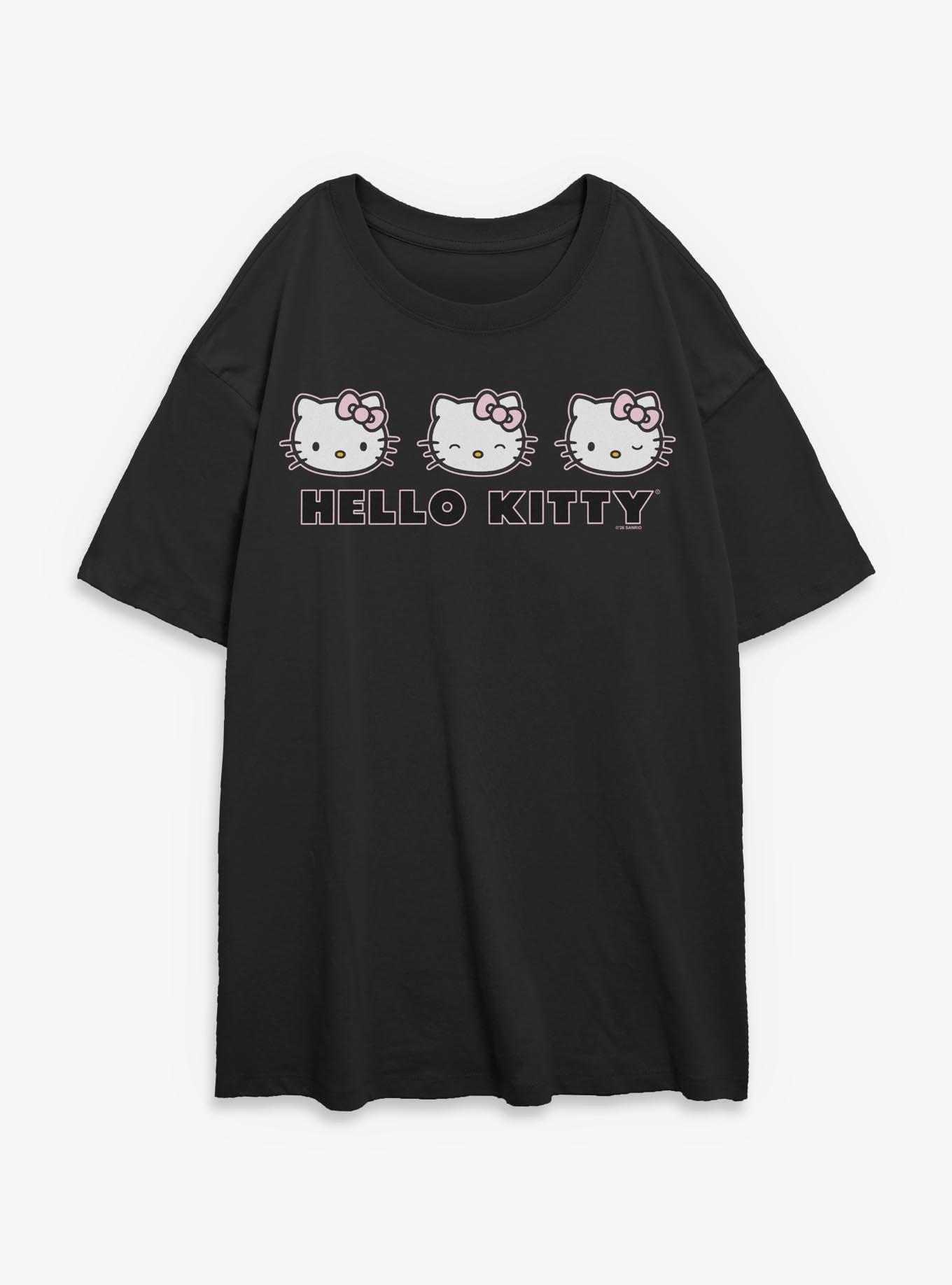Sanrio Hello Kitty Wink Expressions Girls Oversized T-Shirt, , hi-res