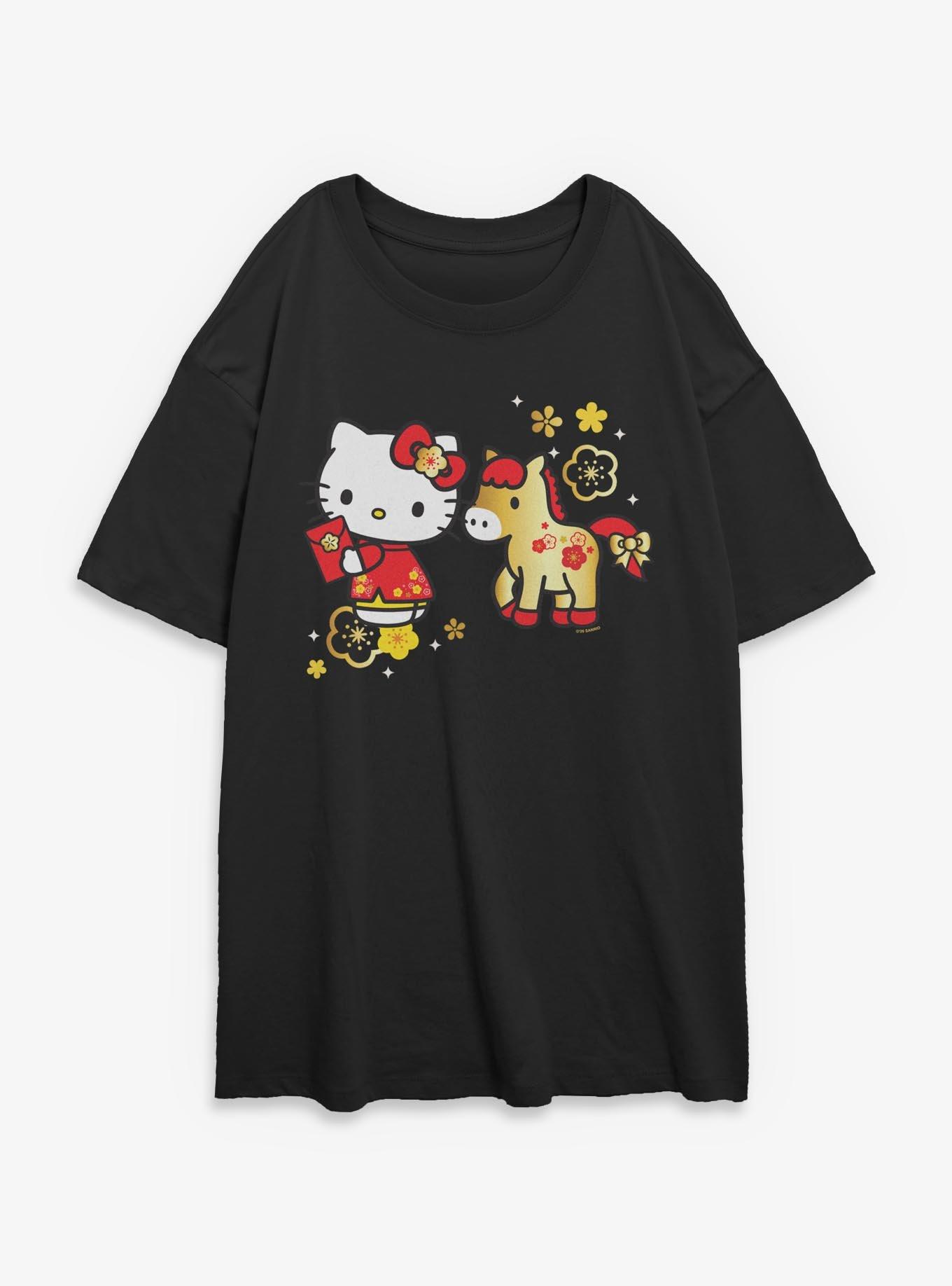 Sanrio Hello Kitty Year Of The Horse Girls Oversized T-Shirt, , hi-res