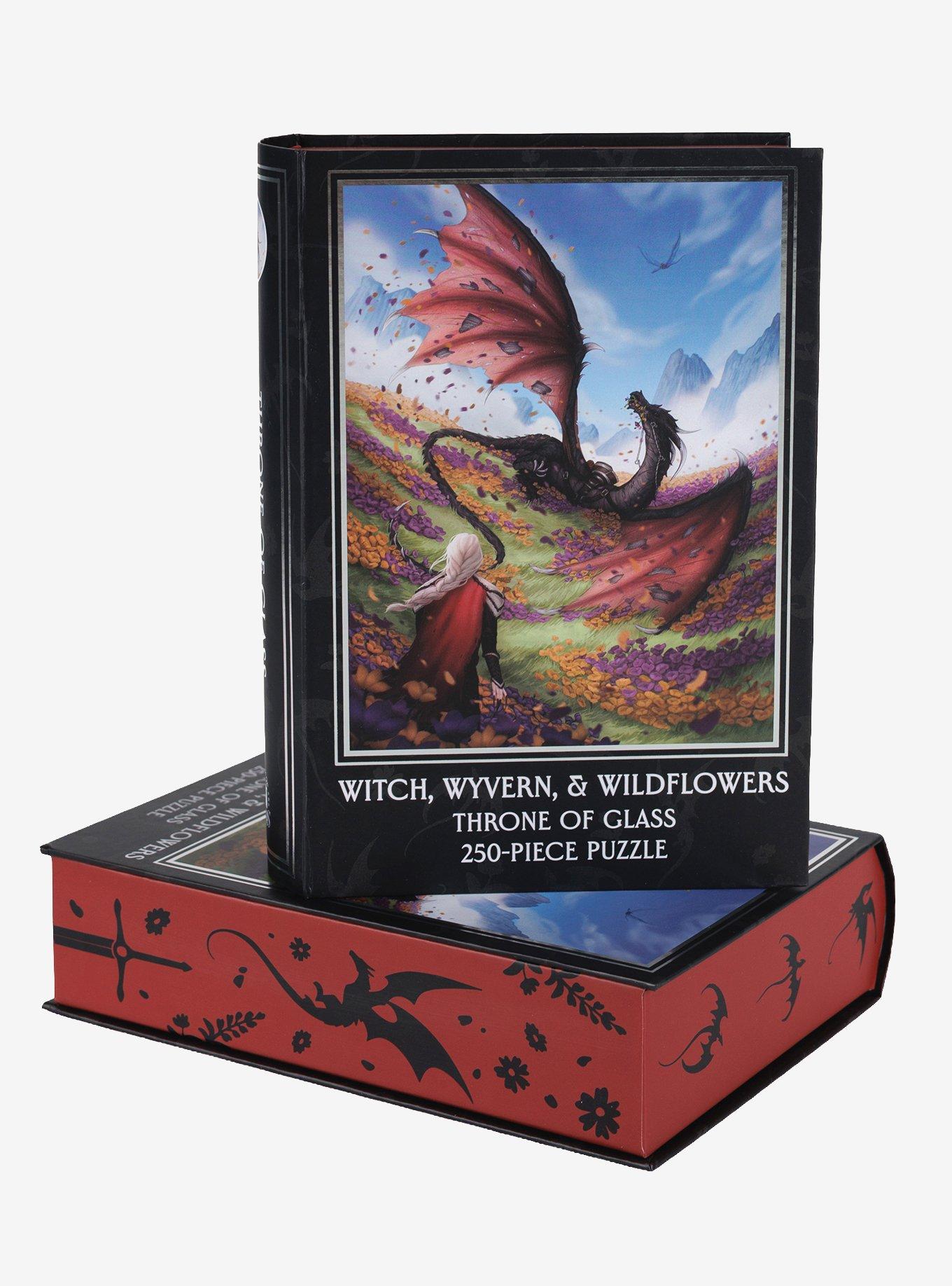Throne Of Glass Witch, Wyvern & Wildflowers Puzzle | Hot Topic