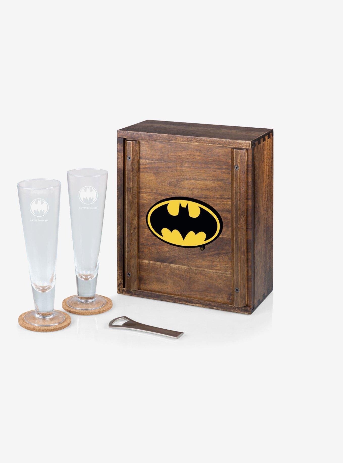 Batman Acacia Wood Beverage Glass Gift Set, , hi-res