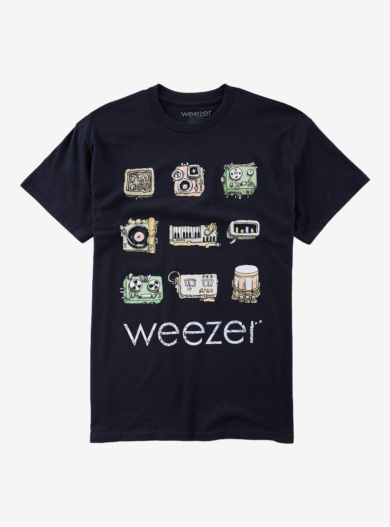 Weezer Instrument Grid T-Shirt