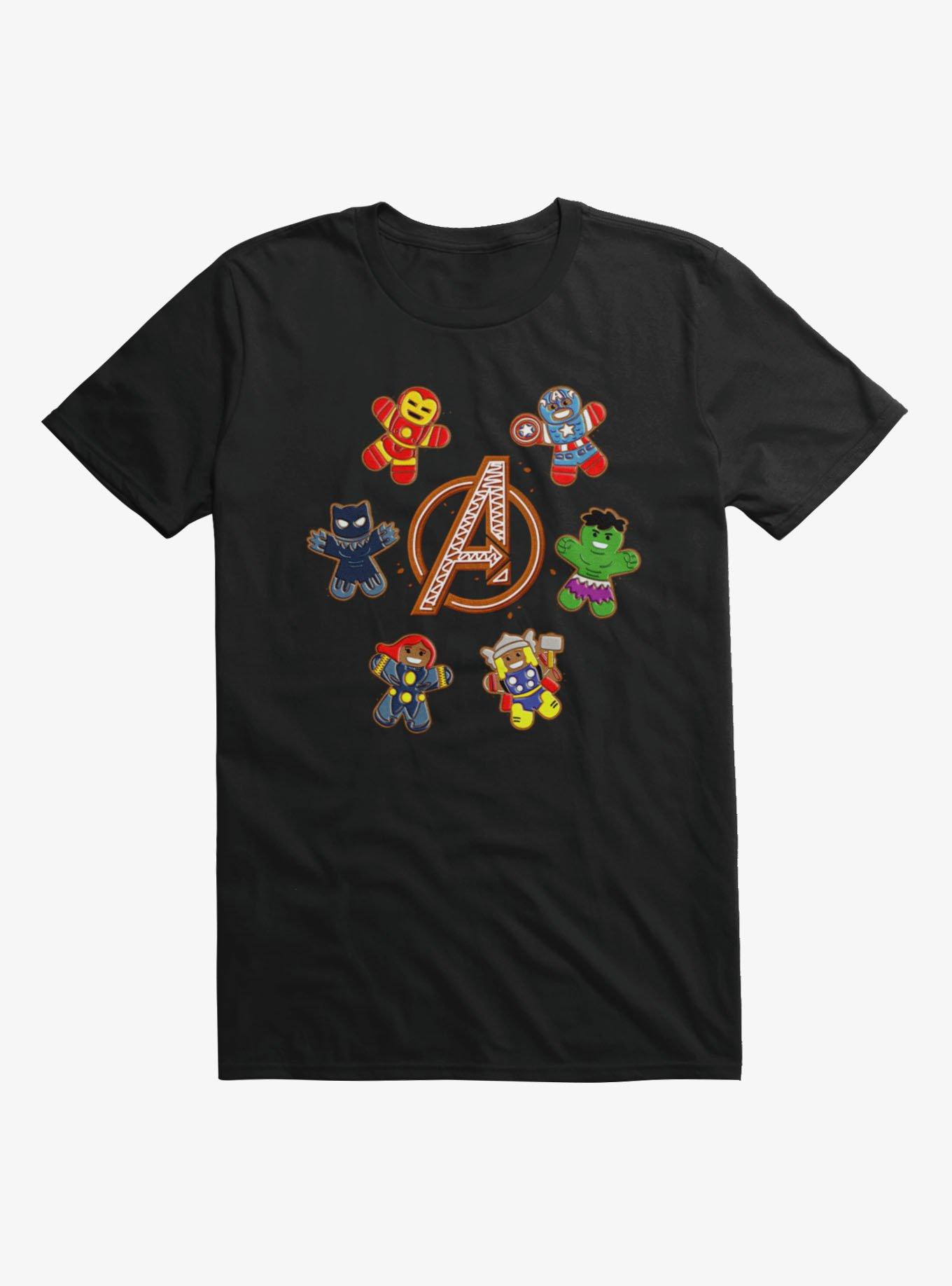 Marvel Avengers Gingerbread Heroes Chibi T-Shirt