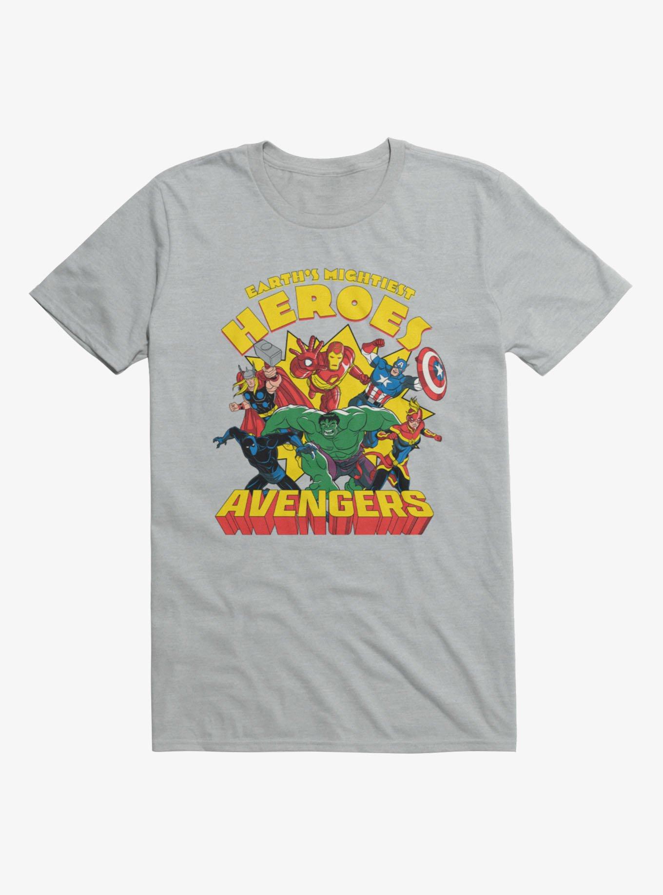 Marvel Avengers Earth's Mightiest Heroes in Action T-Shirt, , hi-res