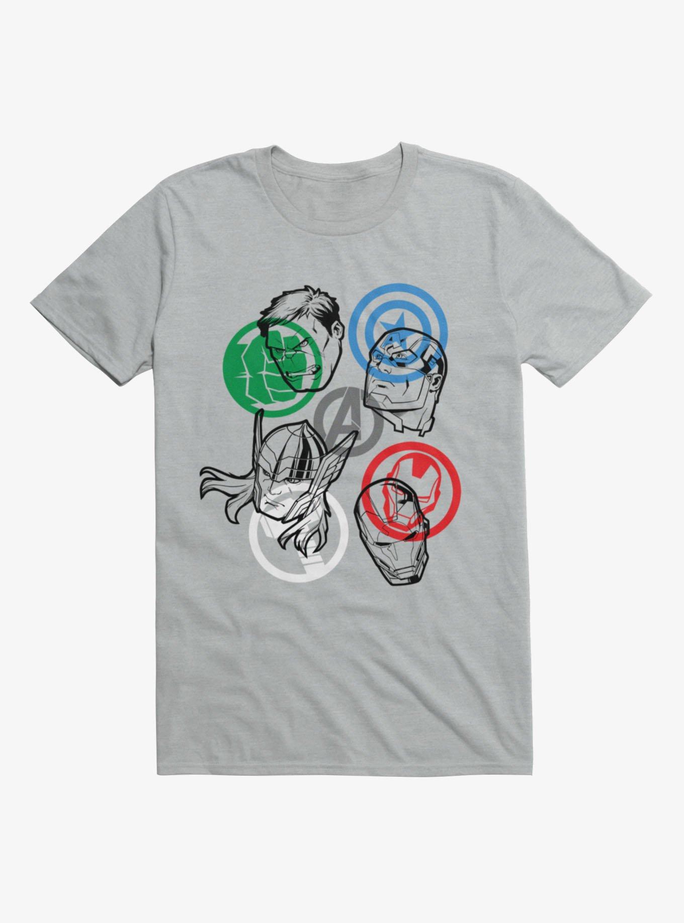 Marvel Avengers Logo Icons T-Shirt, , hi-res