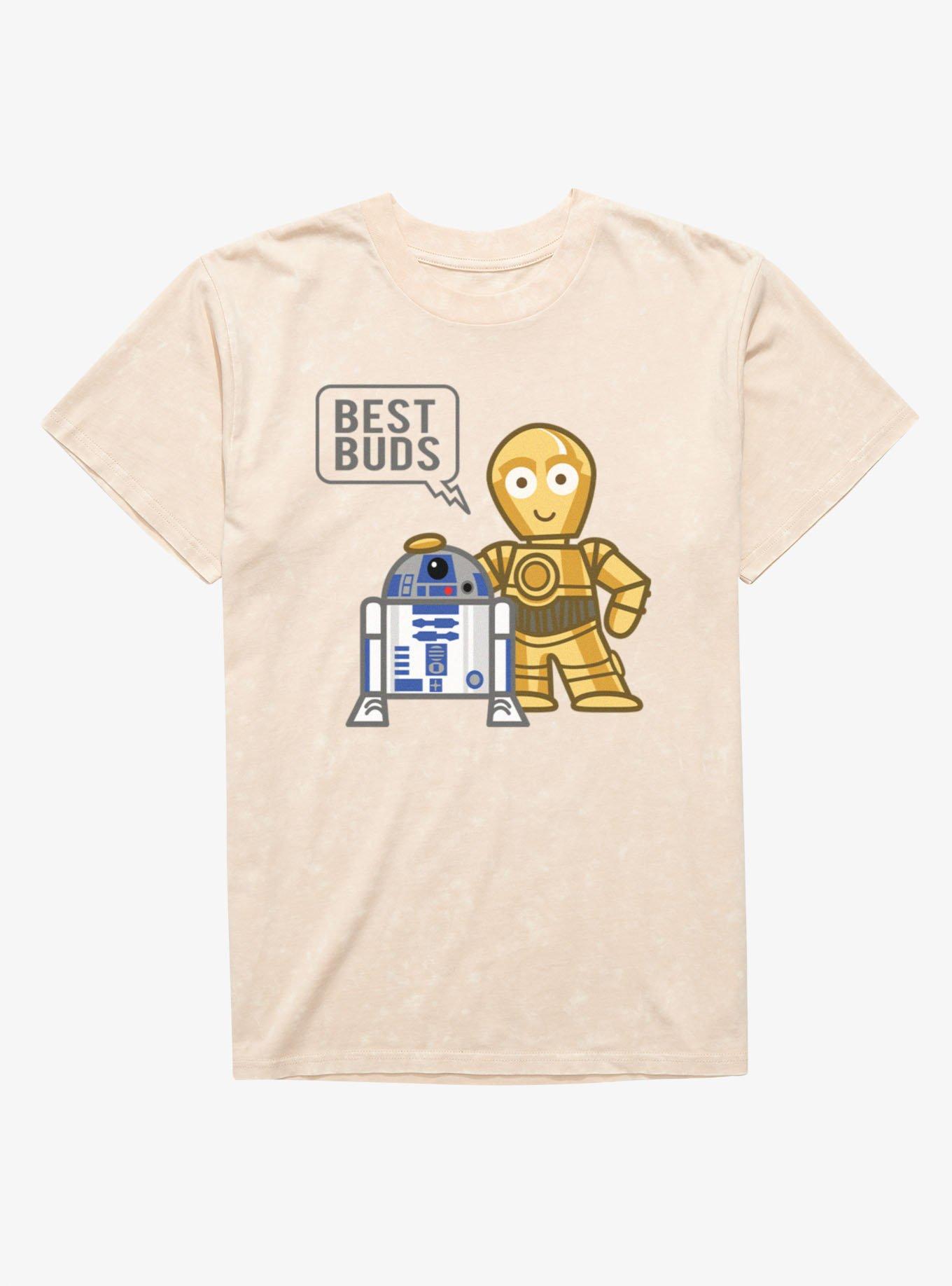 Star Wars Best Buds R2-D2 C-3PO Mineral Wash T-Shirt