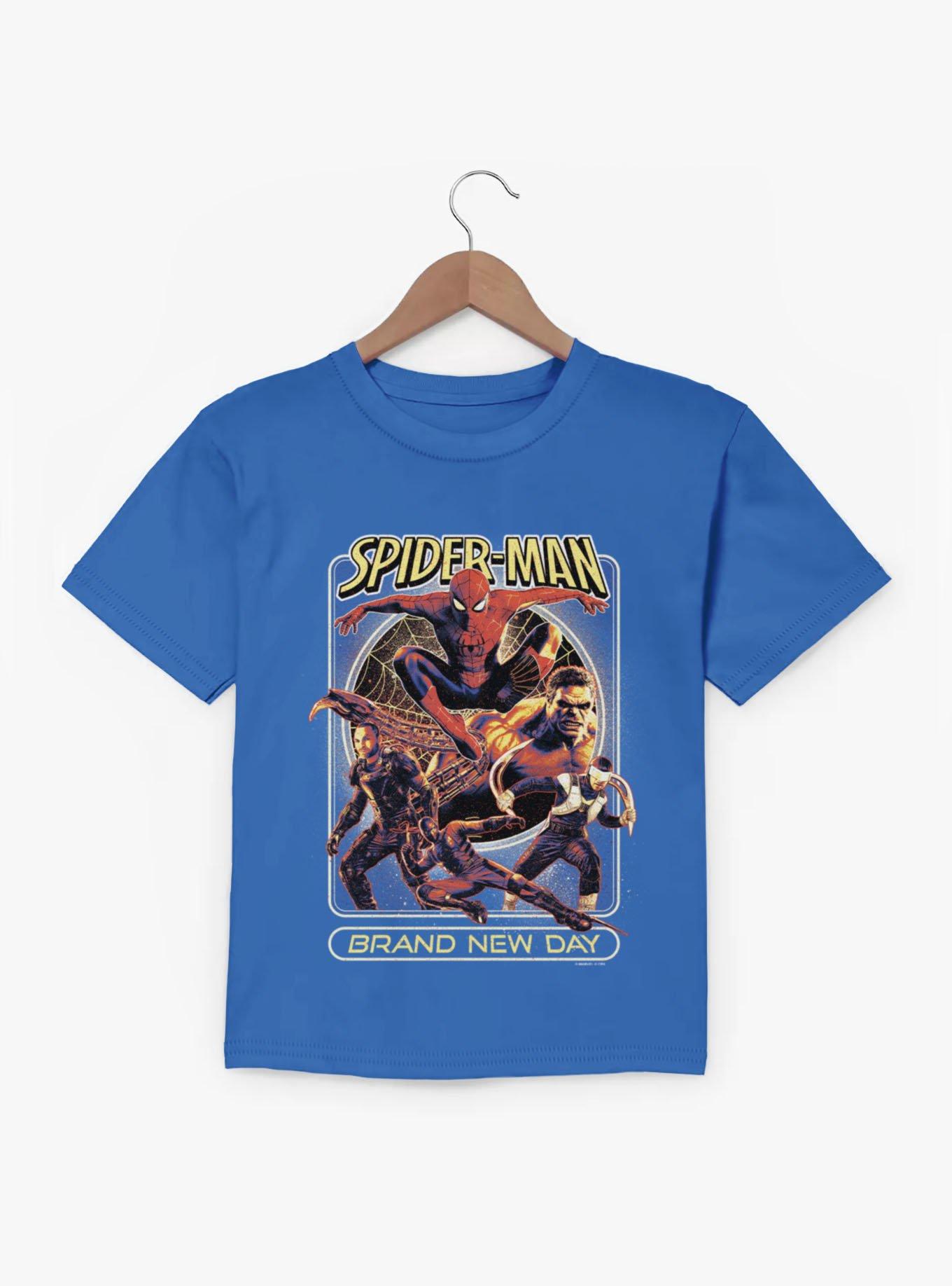 Marvel Spider-Man Brand New Day Leap Into Battle Villains Youth T-Shirt, , hi-res