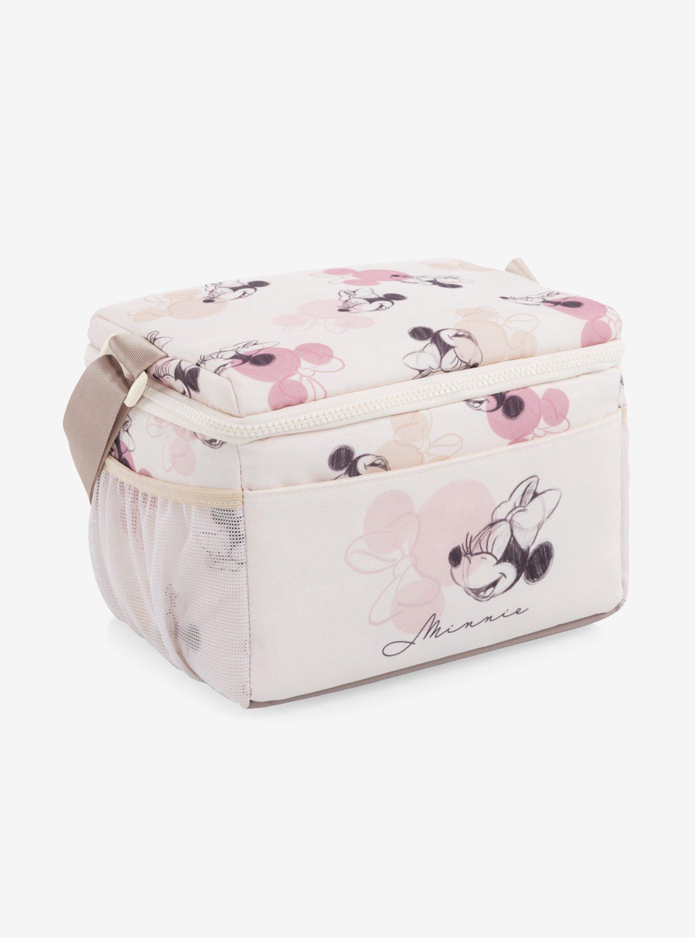 Disney Minnie Mouse Beige with Vintage Pink Sketch Modern Lunch Cooler, , hi-res
