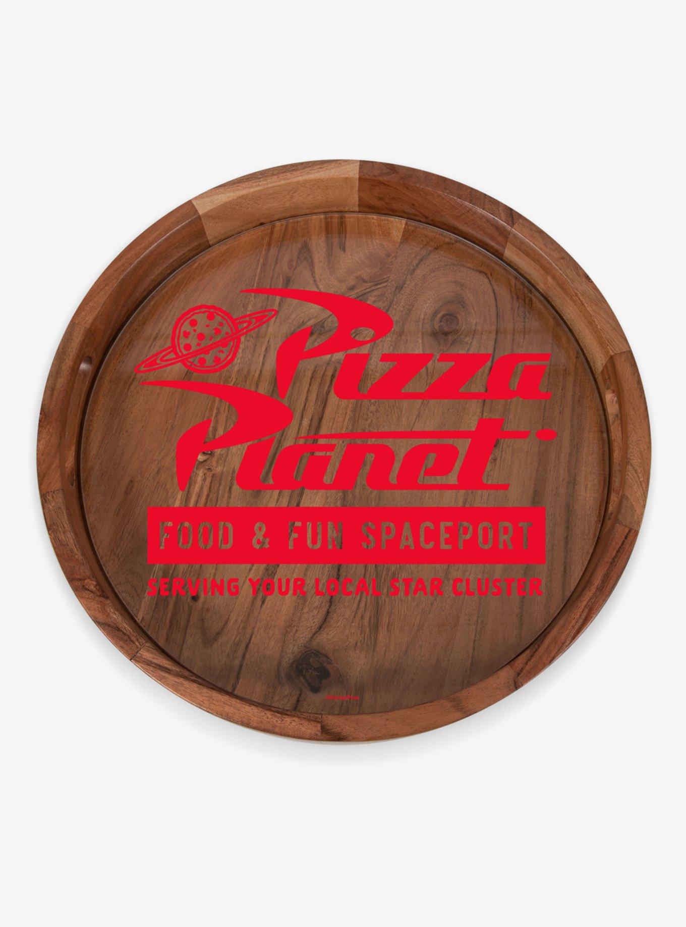 Disney Pixar Toy Story Pizza Planet Natural Wood Barista Serving Tray with Glass Insert, , hi-res