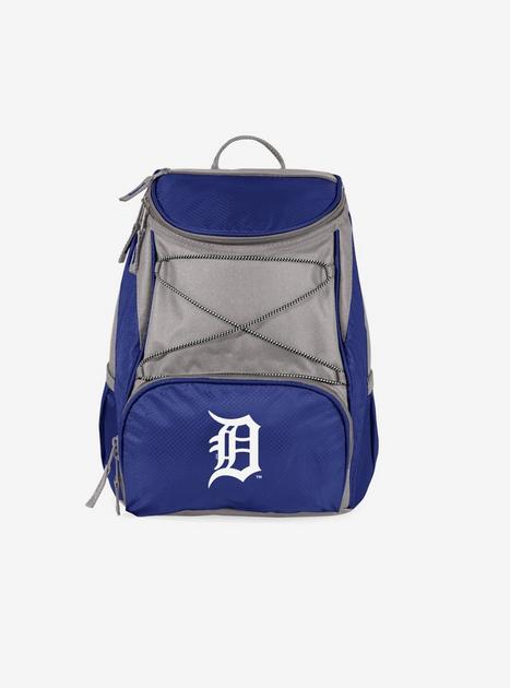 detroit tigers mini backpack Baseball Lil' Paws Pattern| Hand-Drawn Art features an insulated small cooler with an easy Detroit Tigers Mini Backpack