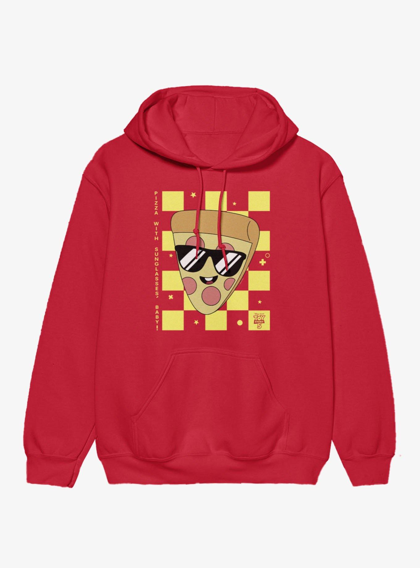 Disney Pixar Toy Story 5 Pizza Checkered On Squares Hoodie, , hi-res