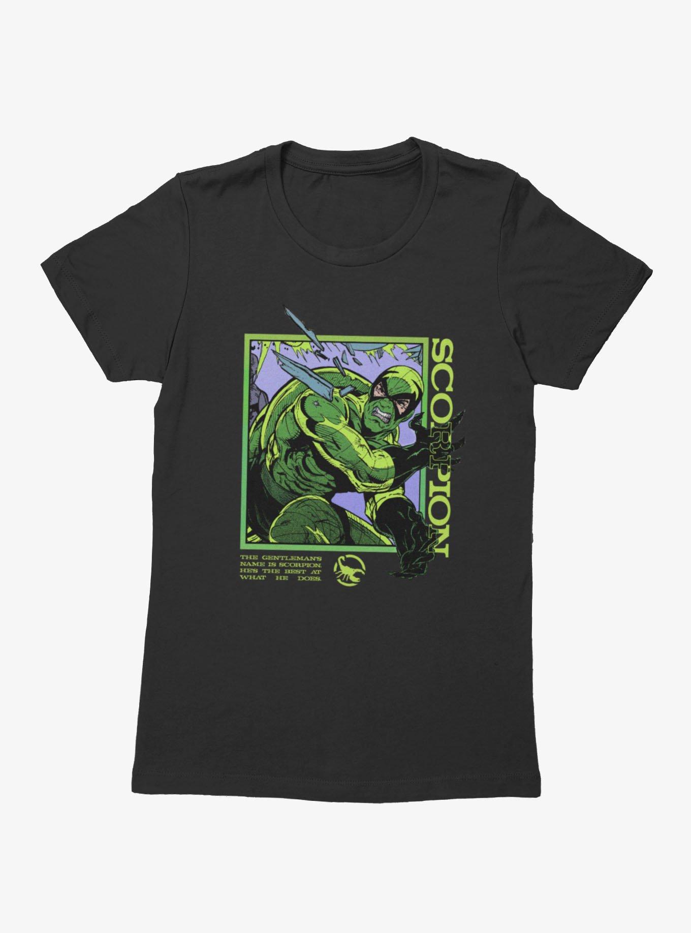 Marvel Spider-Man Scorpion Gentleman Panel Pop Out Womens T-Shirt, BLACK, hi-res view 1