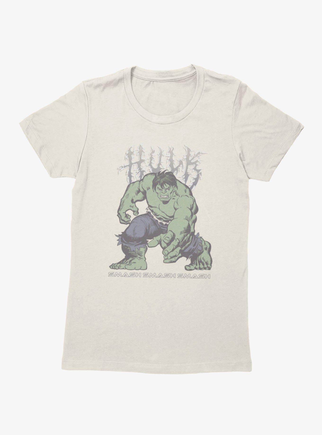 Marvel Comics Retro Classic Hulk Smash Womens T-Shirt