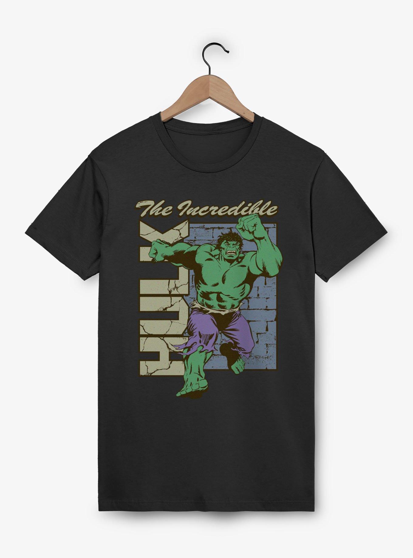 Marvel Comics Retro Incredible Hulk Wall Smash Run T-Shirt, , hi-res