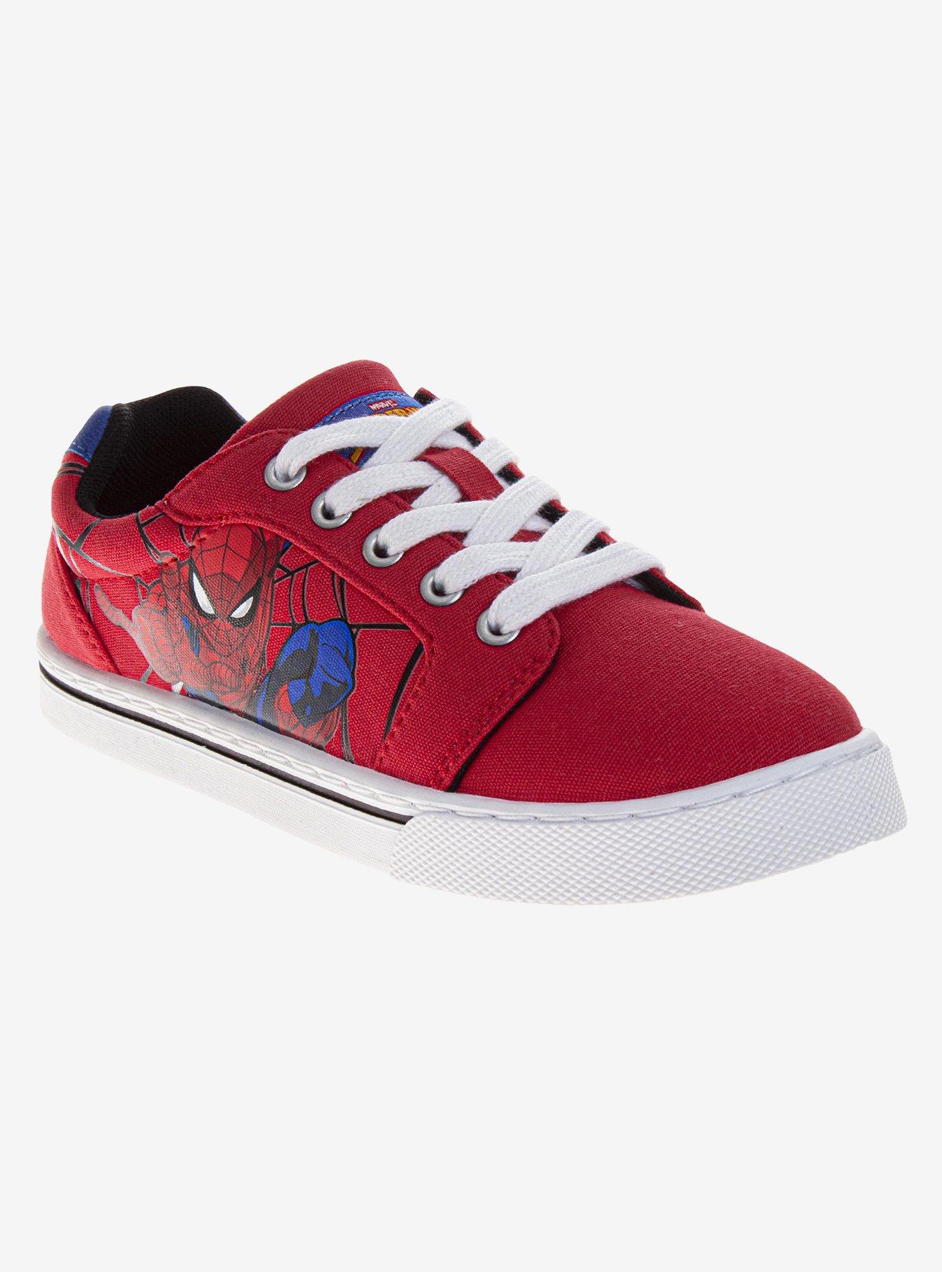 Marvel Spider-Man Boys' Lace Up Kids Canvas Sneakers, , hi-res
