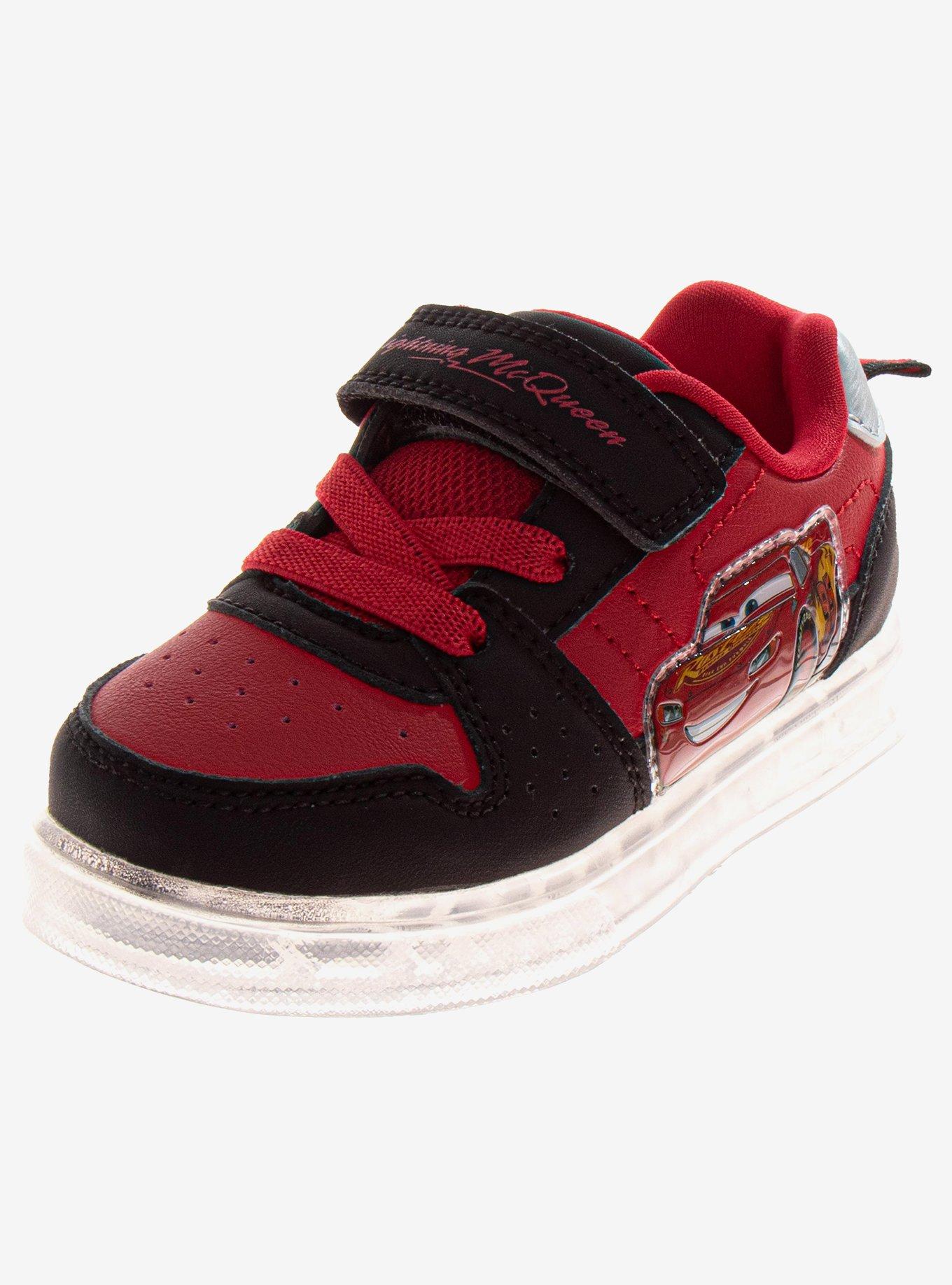 Disney Pixar Cars Lightning McQueen Race Car Velcro Toddler & Little Kids Sneakers