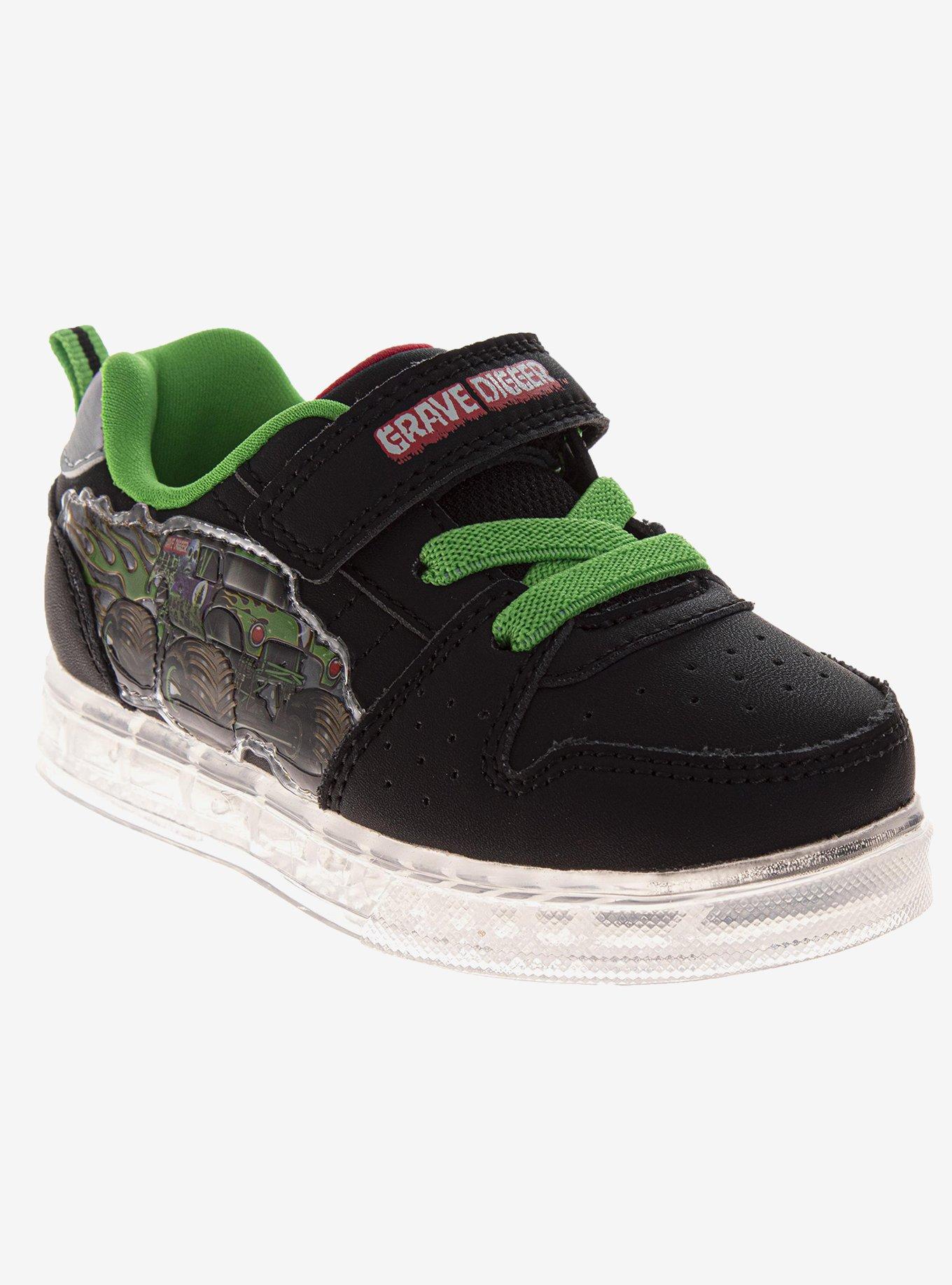 Monster Jam Monster Truck Green Rugged Tread Toddler & Little Kids Sneakers, , hi-res