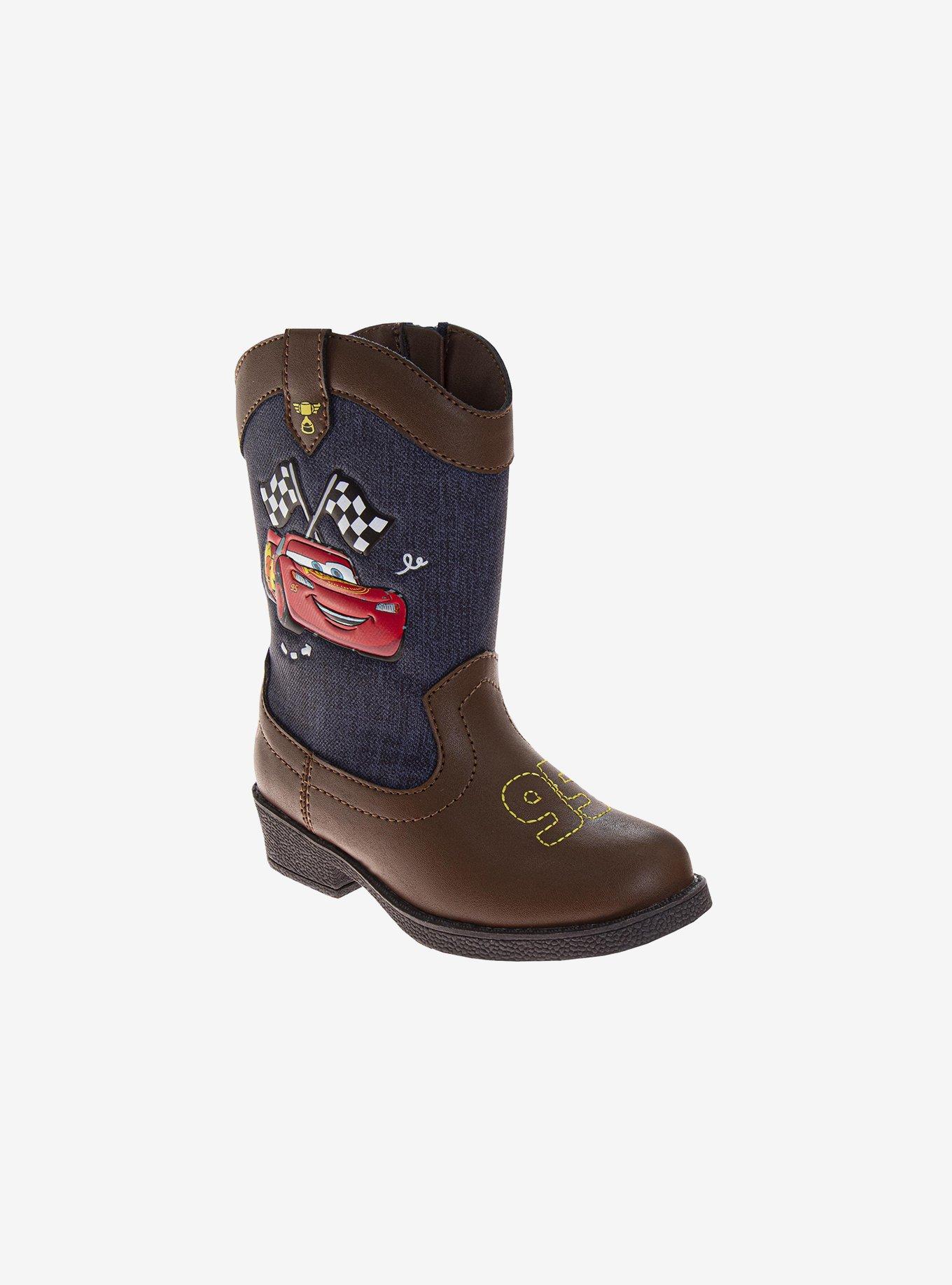 Disney Pixar Cars Lightning McQueen Calf High Cowboy Toddler & Little Kids Boots, , hi-res