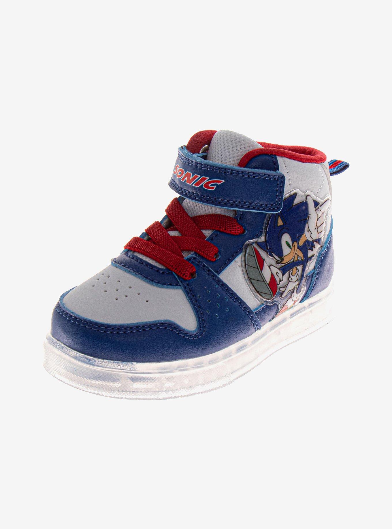 Sonic The Hedgehog Canvas Lace Up Toddler & Little Kids High Top Sneakers