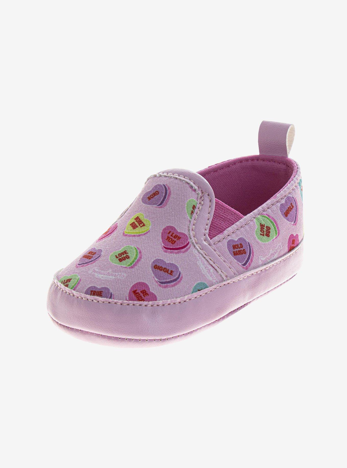 Sweethearts Conversation Hearts Slip On Adorable Sweet Infants Shoes, , hi-res