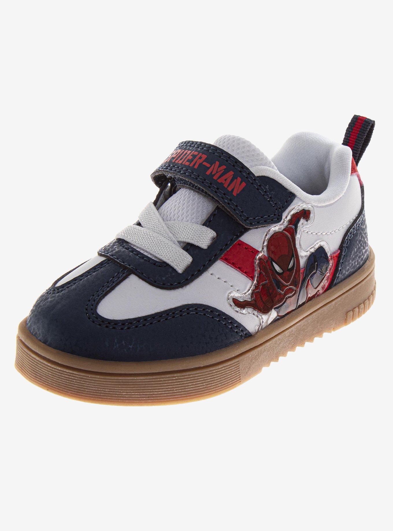 Marvel Spider-Man Court Web Slinger Rubber Sole Hook and Loop Toddler & Little Kids Sneakers, , hi-res