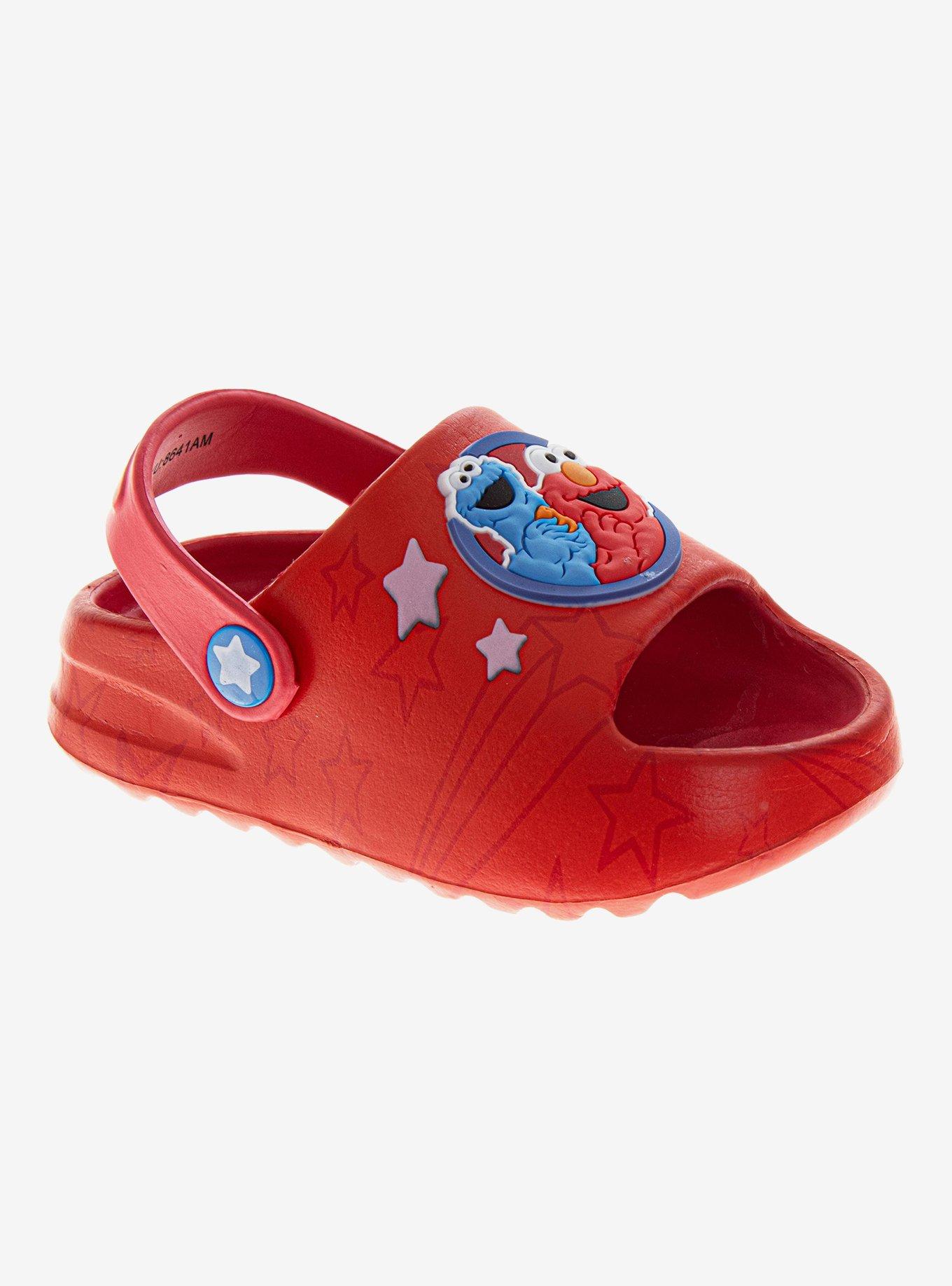 Sesame Street Elmo Character Dual Sizes Toddler & Little Kids Clogs