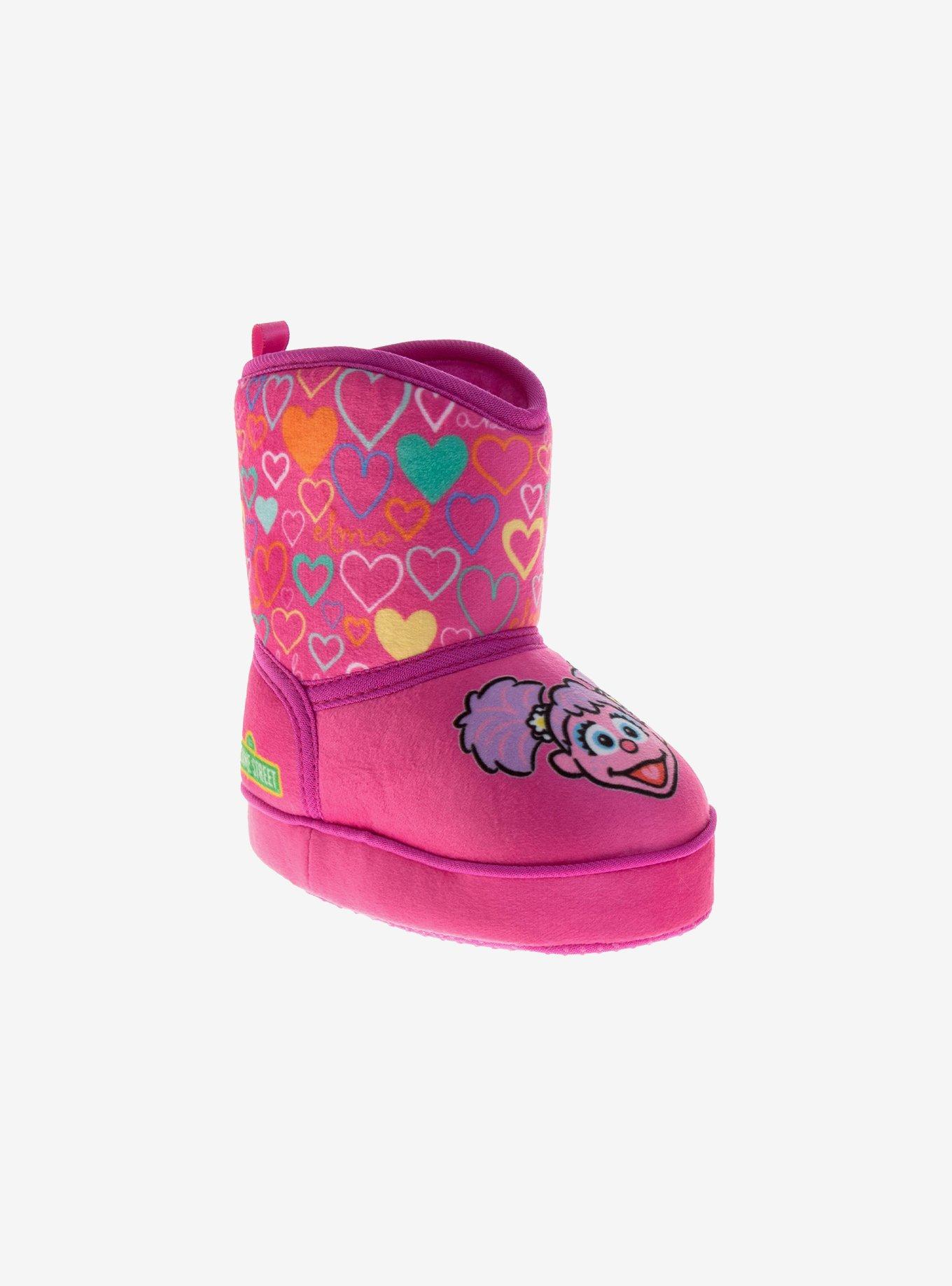 Sesame Street Abby Cadabby Fuzzy and Slip On Infant & Toddler Boots, , hi-res