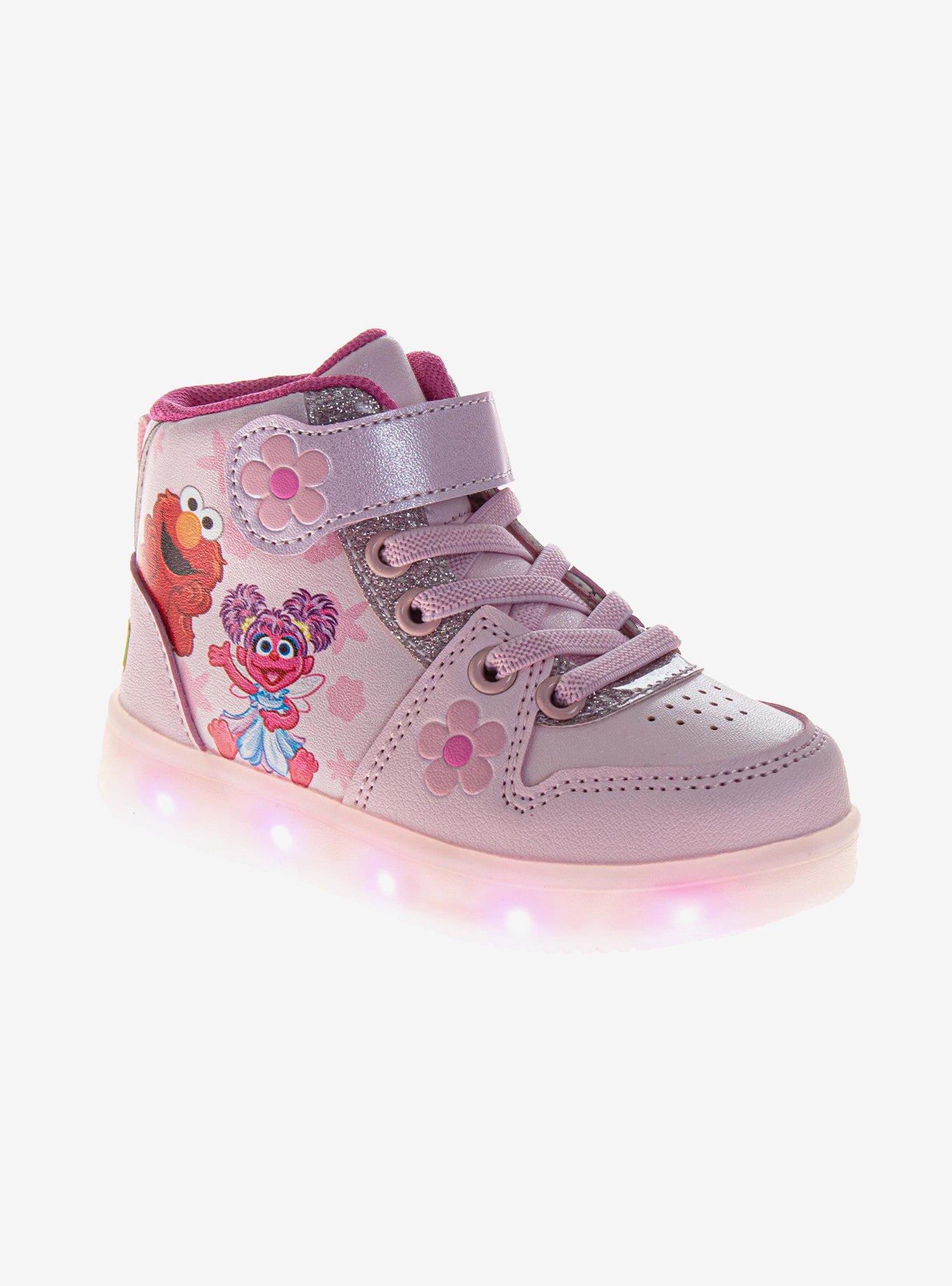 Sesame Street High Top Light Up Velcro Toddler & Little Kids Sneakers