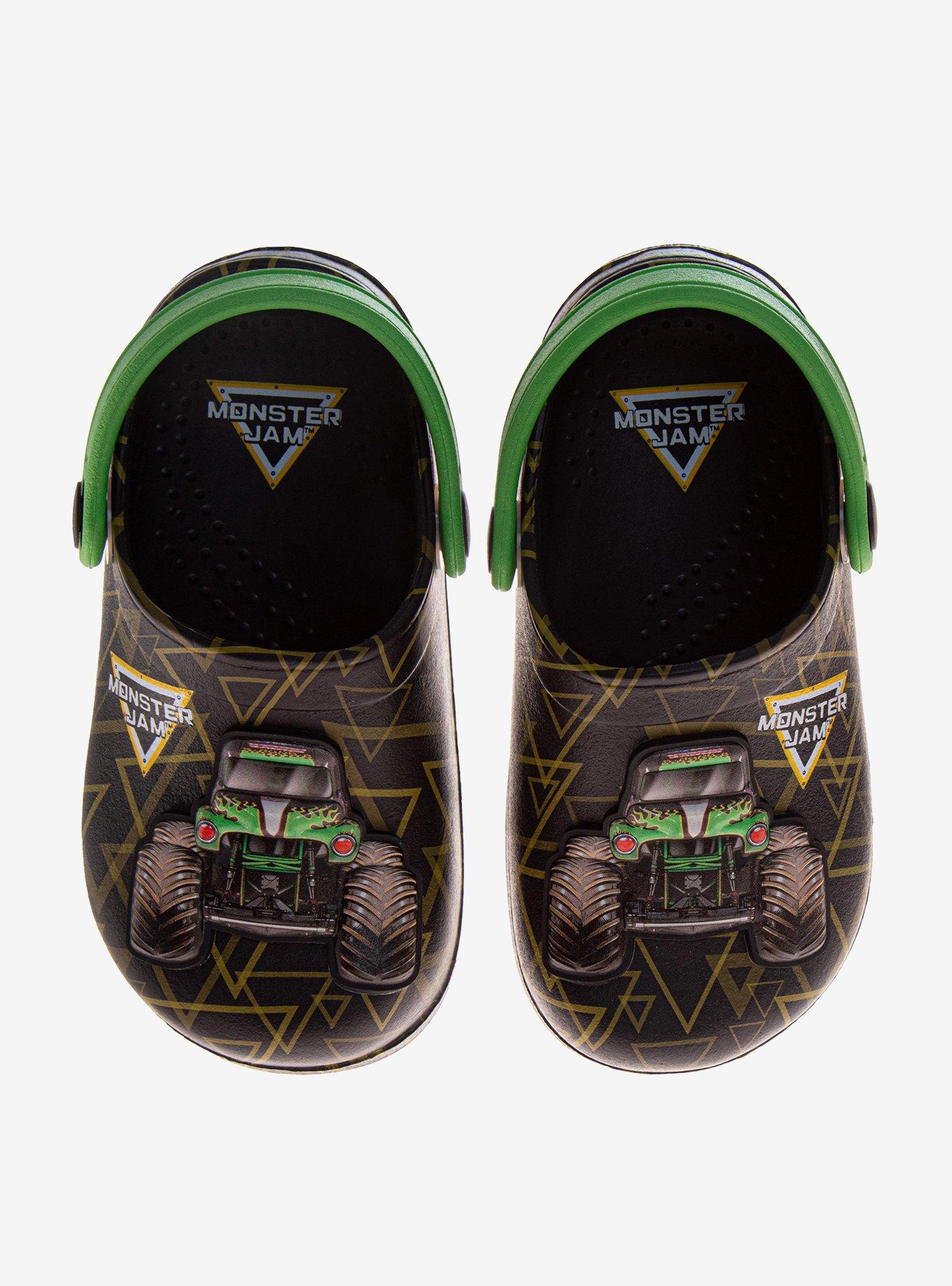 Monster Jam "Grave Digger" Black & Green Toddlers & Little Kids EVA Clogs, , hi-res