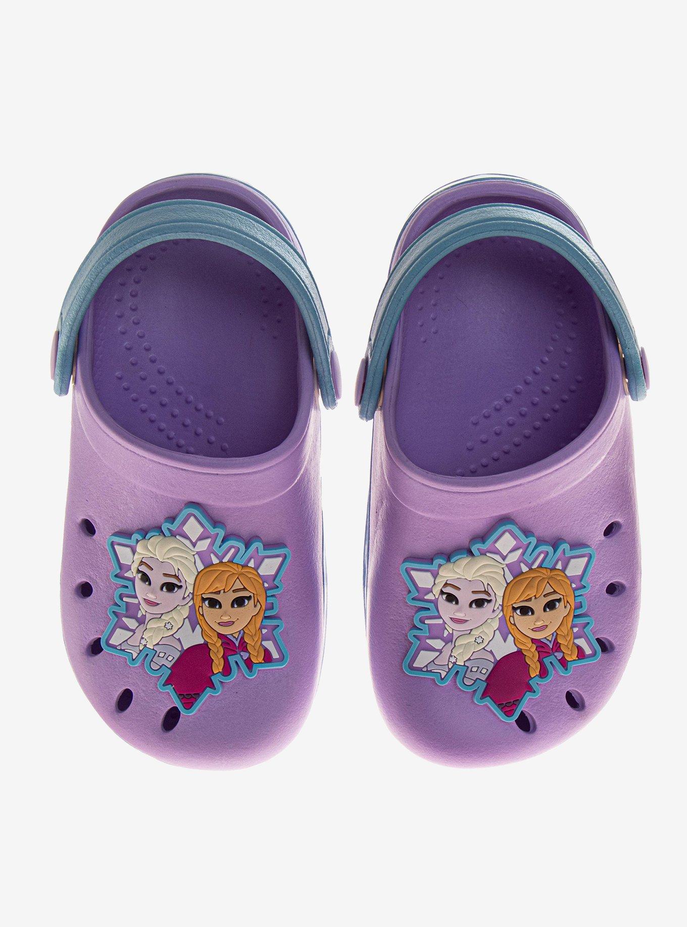Disney Frozen Elsa and Anna Lavender Slip-On Toddler & Little Kid Clogs, , hi-res