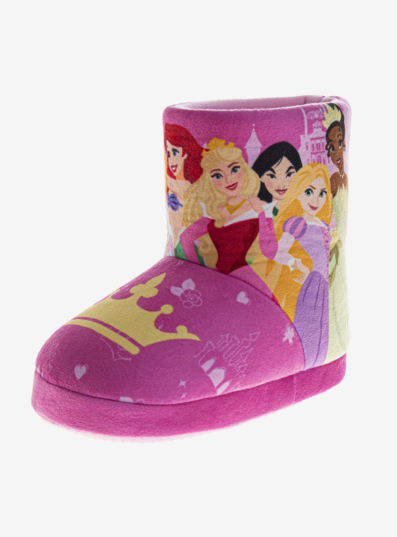 Disney Princesses Belle Snow White Jasmine Cinderella and Ariel Toddler & Little Kids Slippers, , hi-res