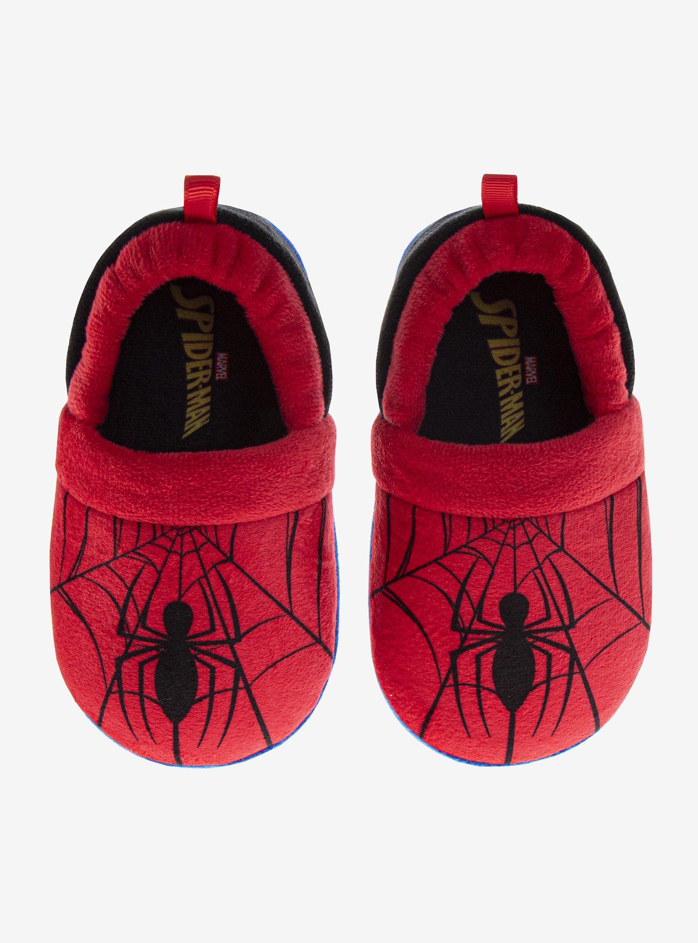 Marvel Spider-Man Kids' Cozy Plush Toddler & Little Kids Slippers, , hi-res