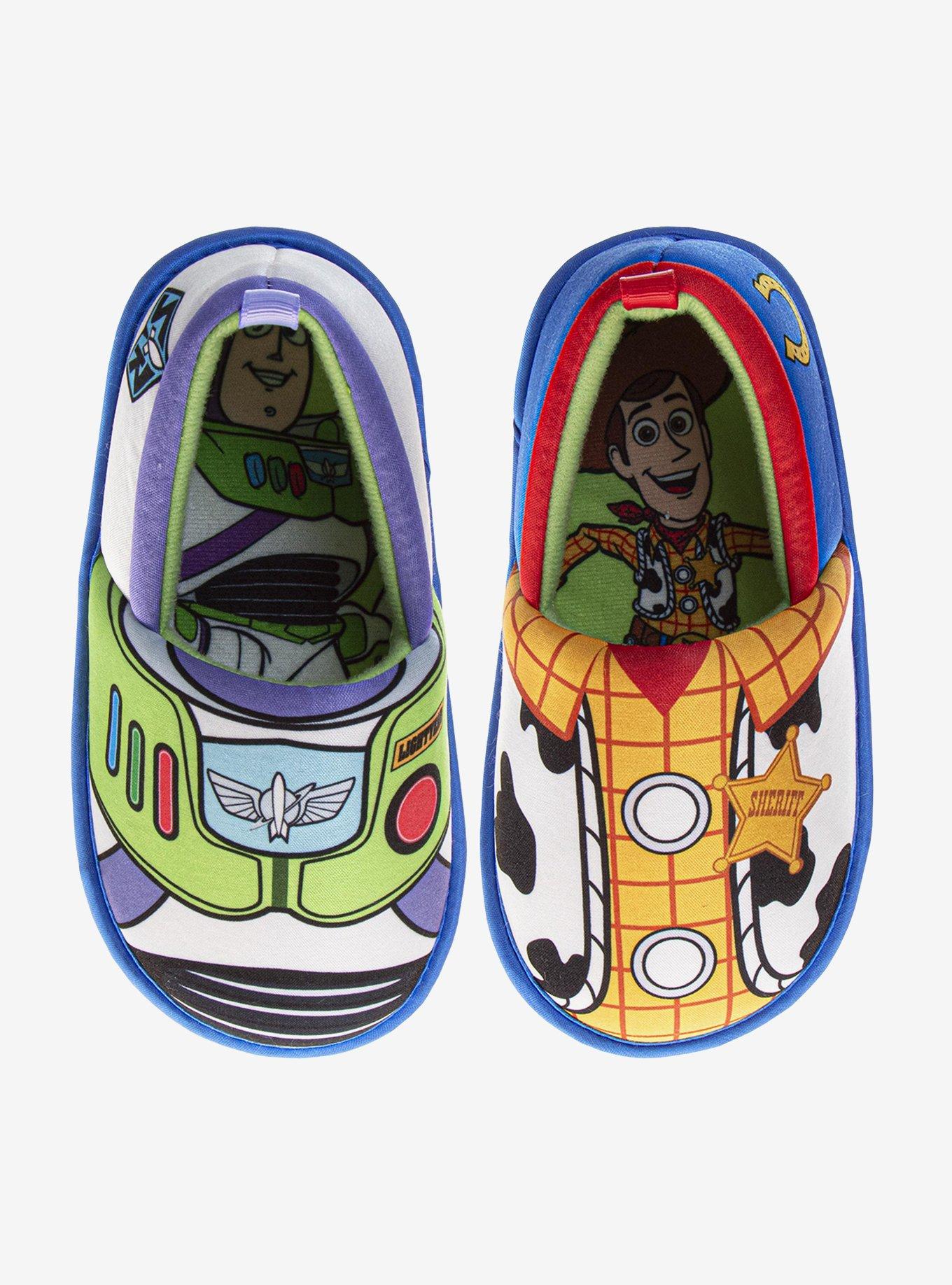 Disney Pixar Toy Story Woody & Buzz Toddler & Little Kids Slippers, , hi-res