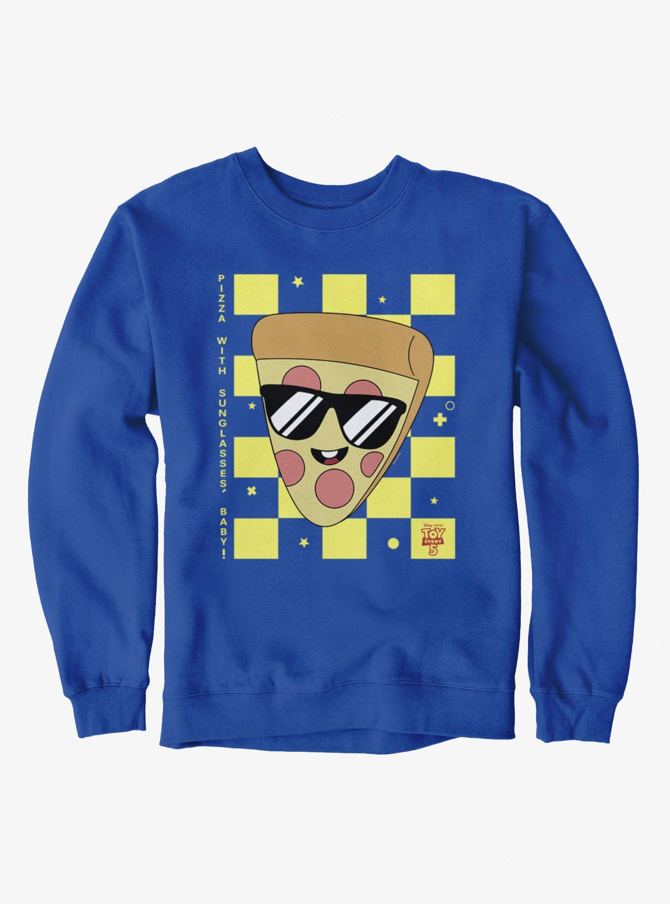Disney Pixar Toy Story 5 Pizza Checkered On Squares Sweatshirt, , hi-res