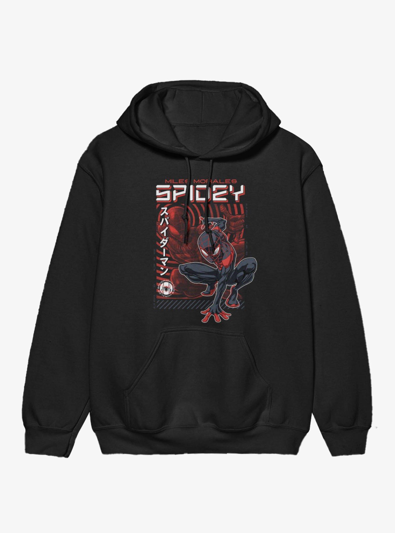 Marvel Spider-Man Miles Morales Spidey Crouch Hoodie
