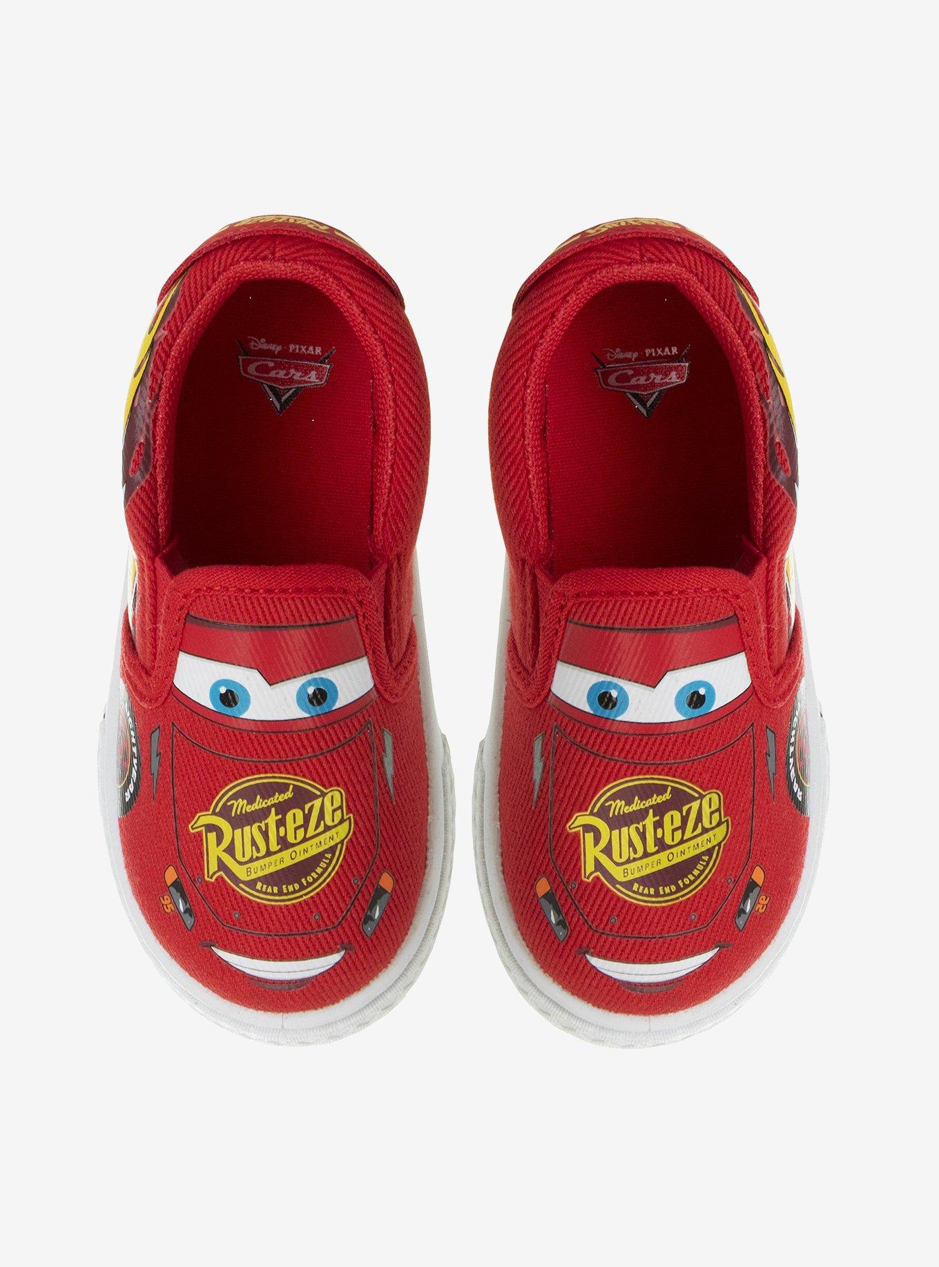 Disney Pixar Cars Lightning McQueen Toddler & Little Kids Canvas Slip On Sneakers, , hi-res