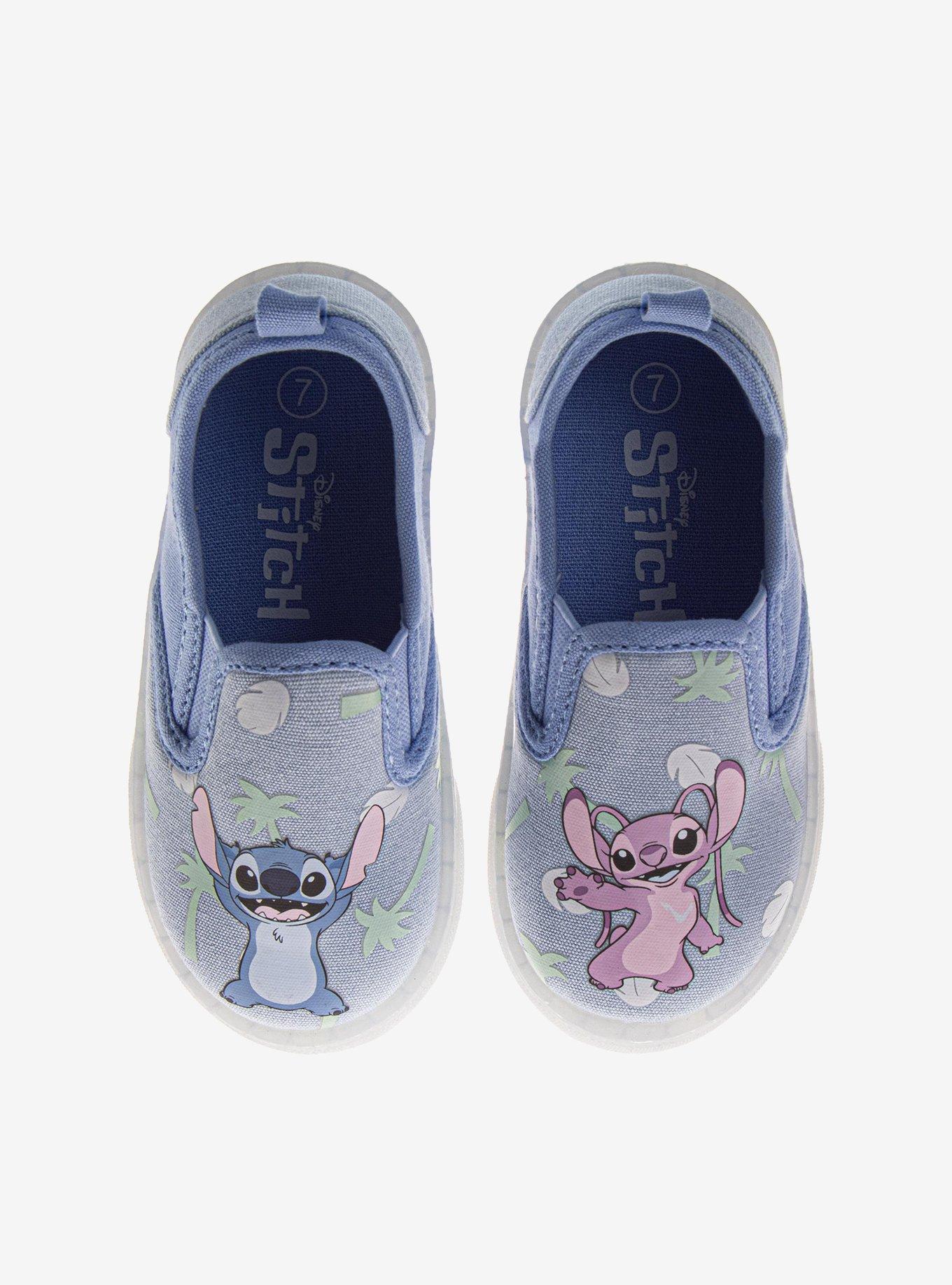 Disney Lilo & Stitch Slip-On Canvas Toddler & Little Kid Sneakers Blue and Pink, , hi-res