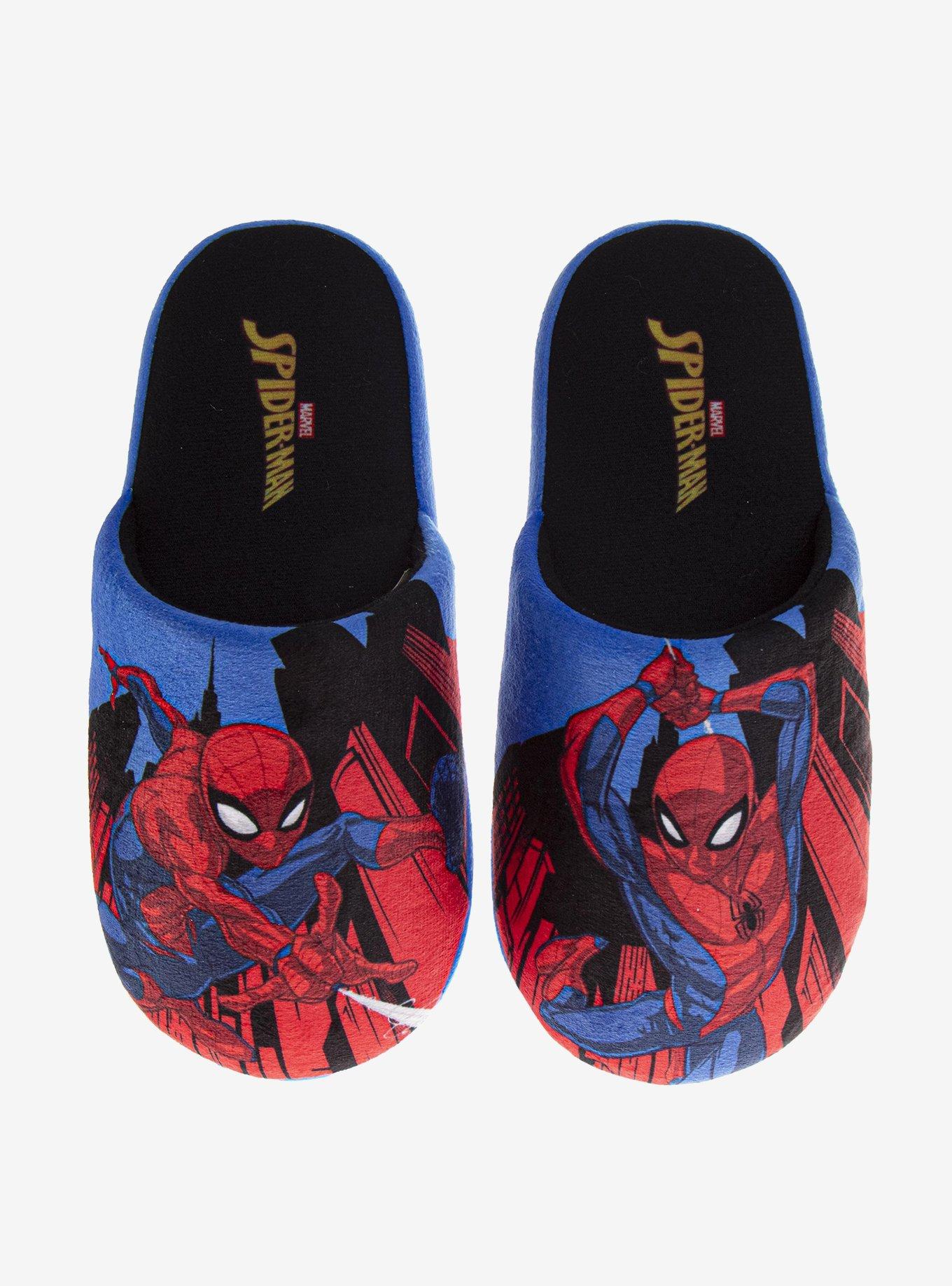 Marvel Spider-Man Cozy Plush Kids Slippers, , hi-res
