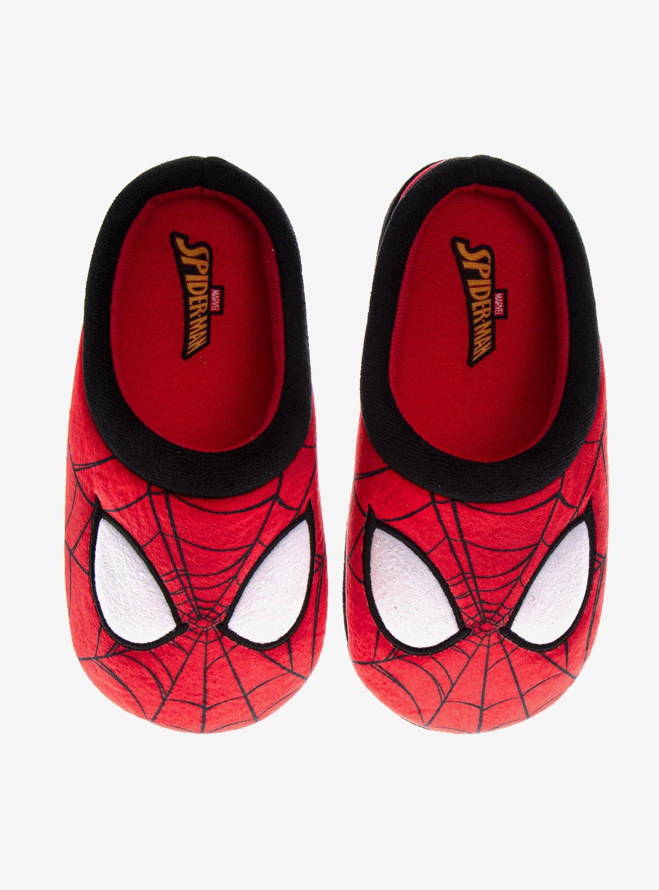 Marvel Spider-Man Cozy Plush Kids Slippers Red, , hi-res