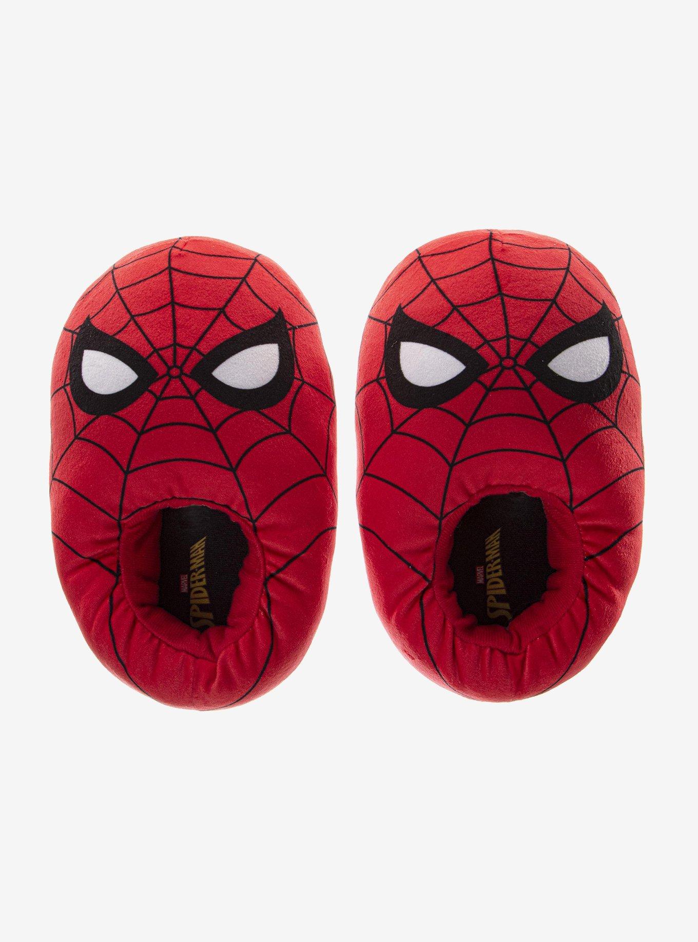 Marvel Spider-Man Dual Size Cozy Plush Kids Slippers, , hi-res