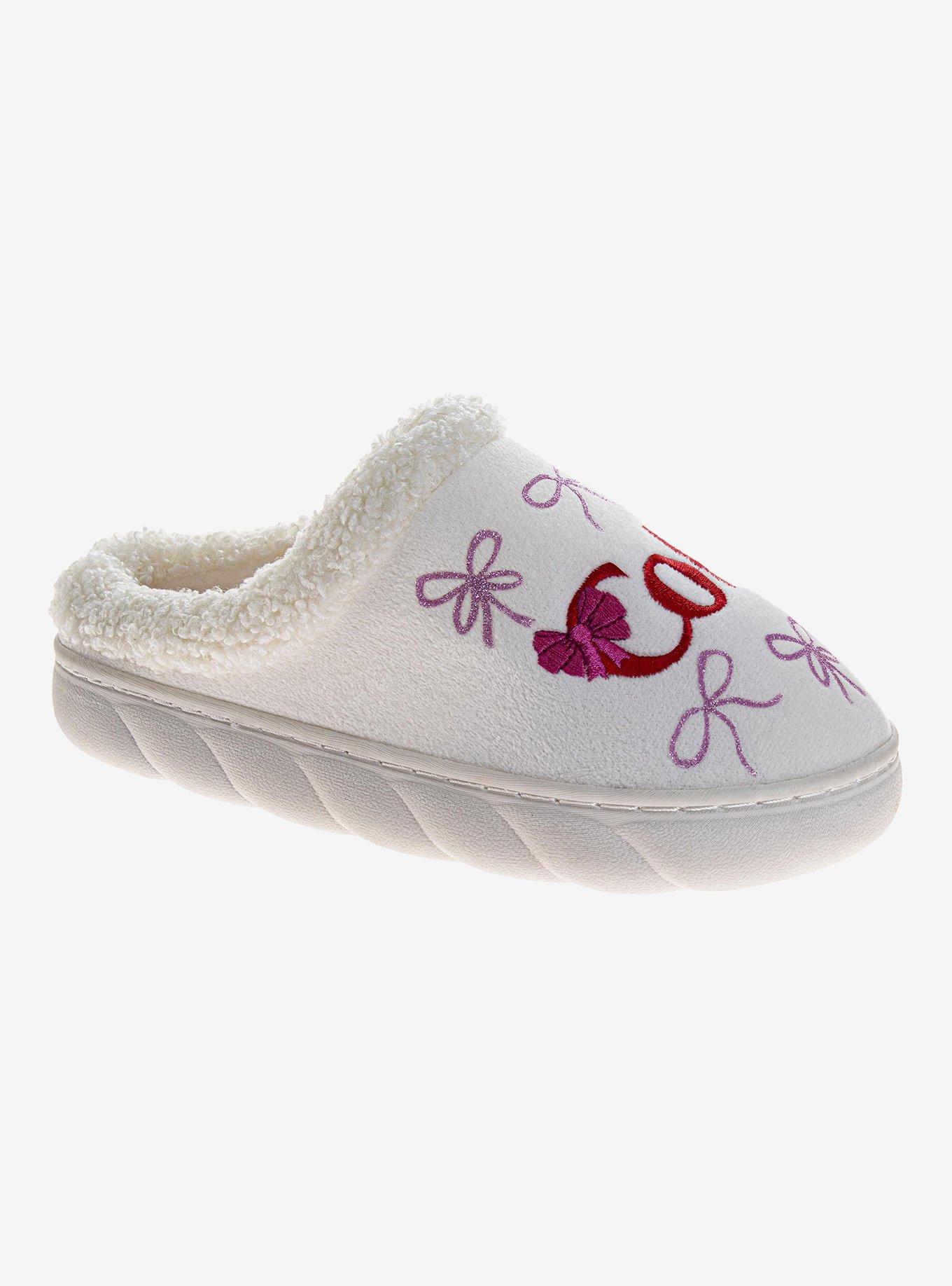 Coca-Cola Coke Women's Cozy Slide Slippers with Bow Cream
