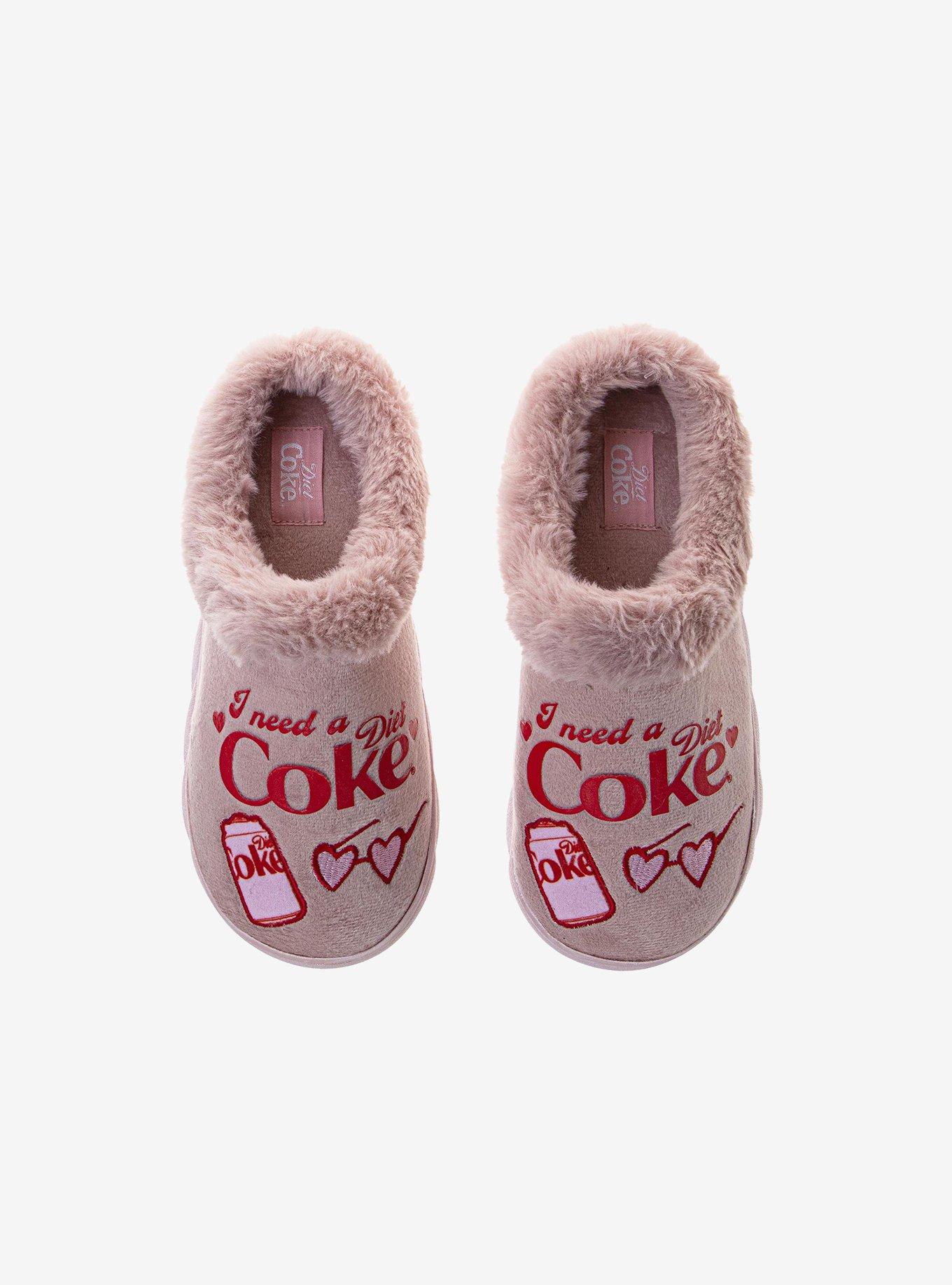 Coca-Cola I Need A Diet Coke Women's Cozy Slippers Pink