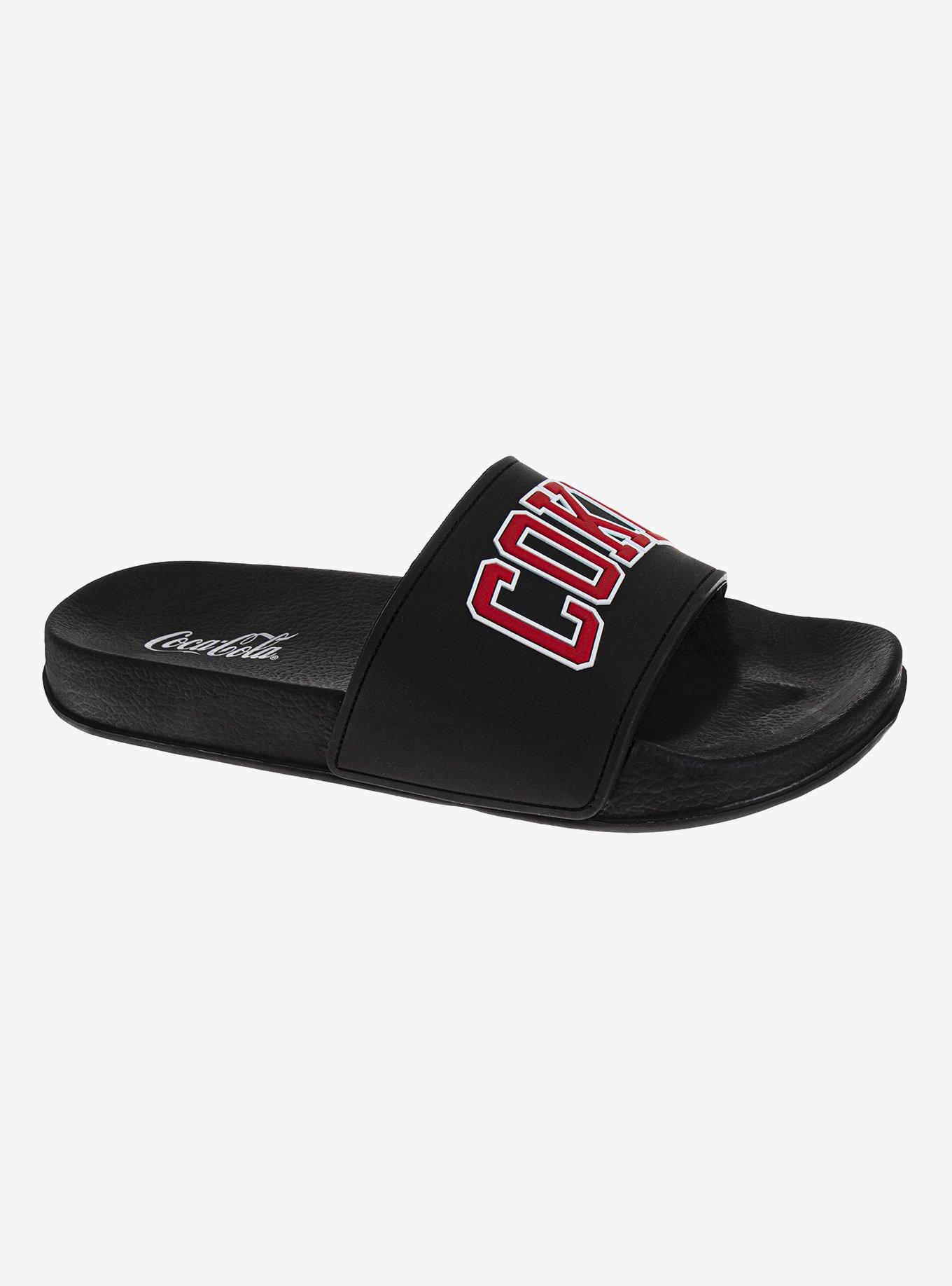 Coca-Cola Coke Black Coke Logo Men's Slide Sandals